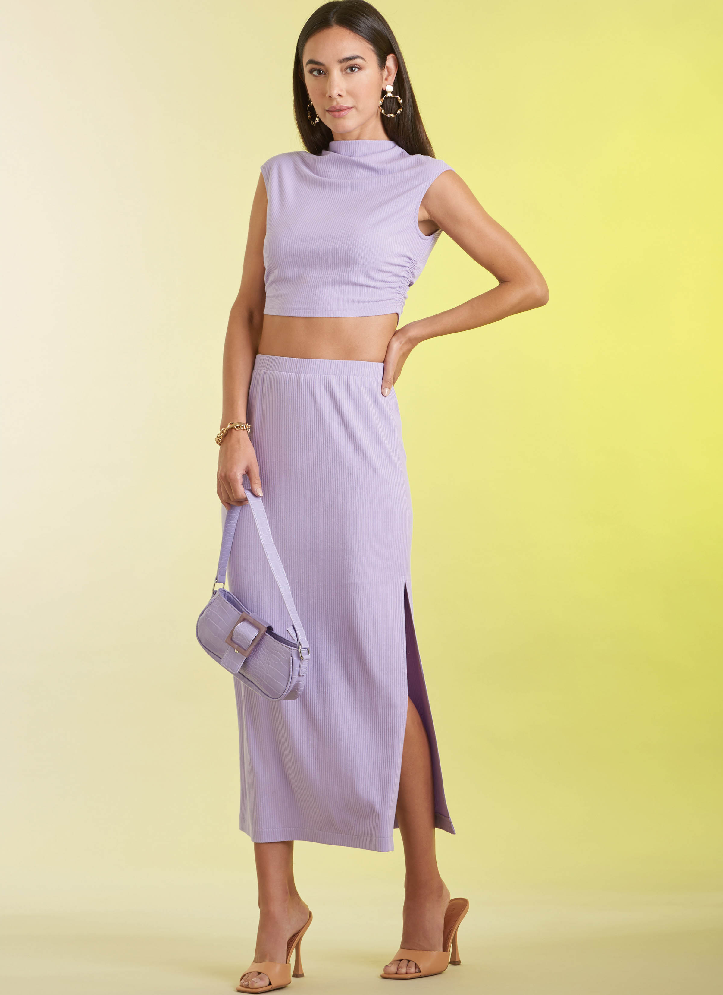 Simplicity S9757 | Misses' Knit Top and Skirt in Two Lengths