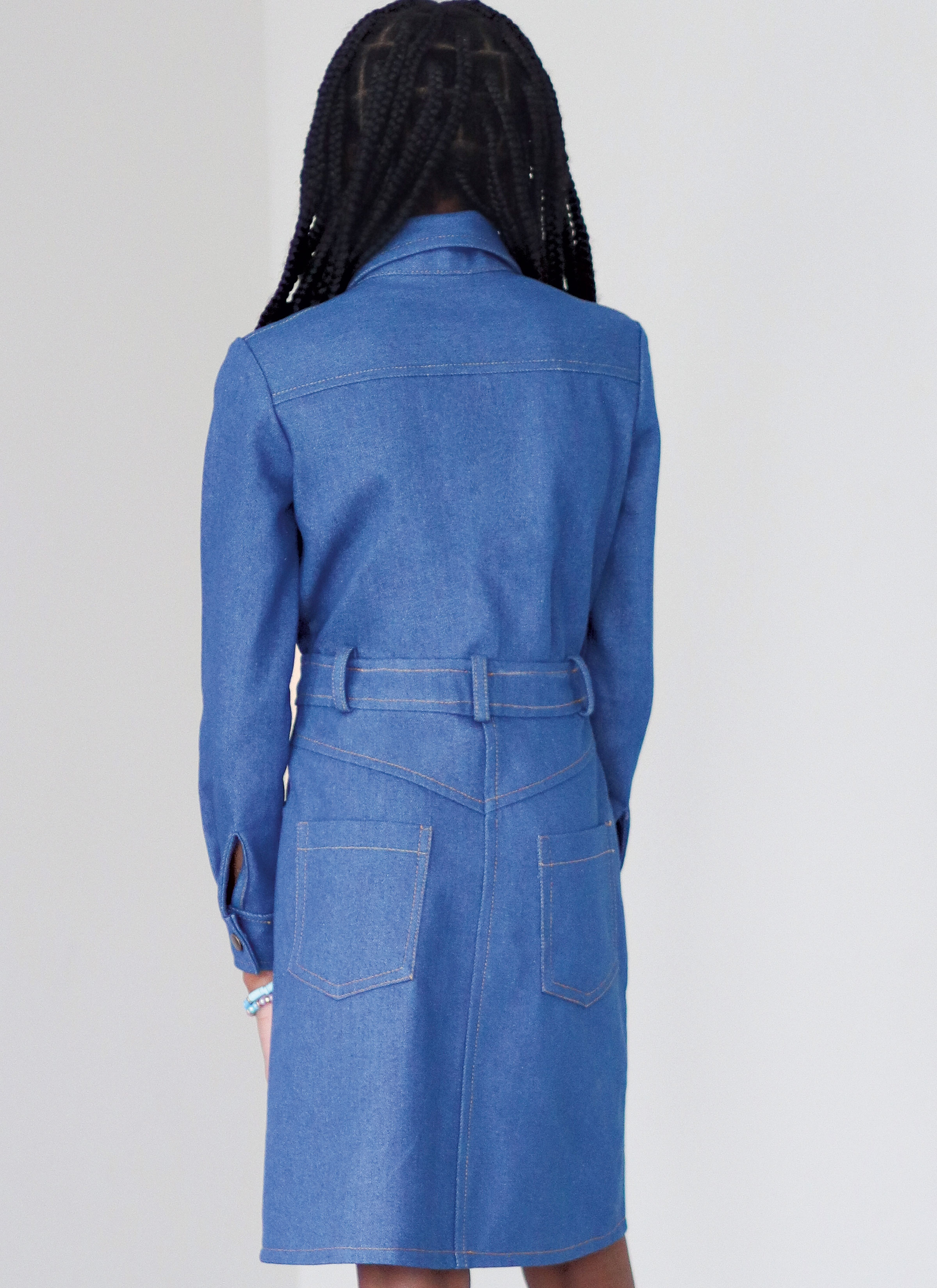 Know Me ME2133 | Know Me Sewing Pattern Girl's and Misses' Denim Dress by Brittany J. Jones