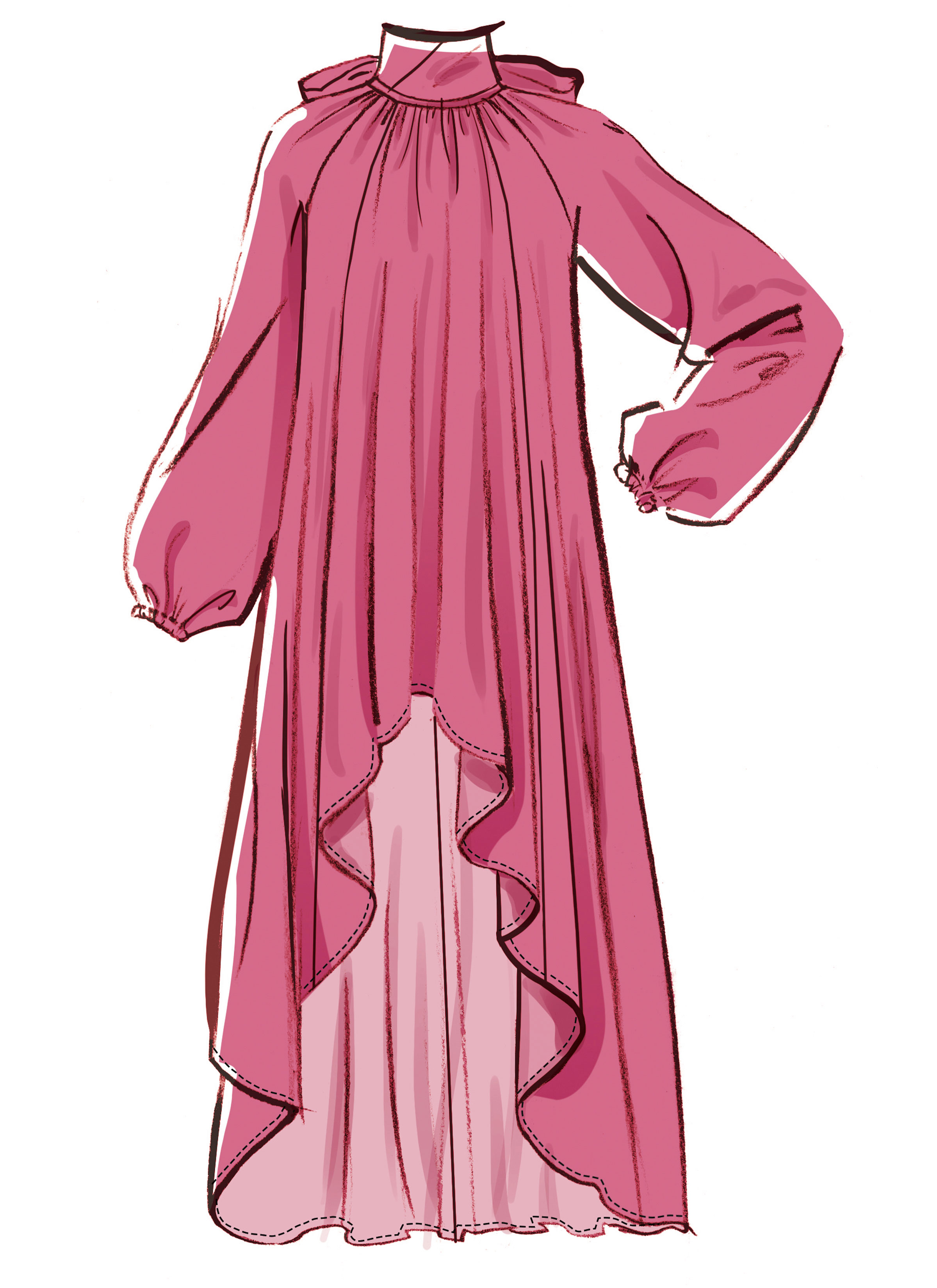 McCall's M8603 | McCall's Sewing Pattern Misses' Dress with Hemline Variations