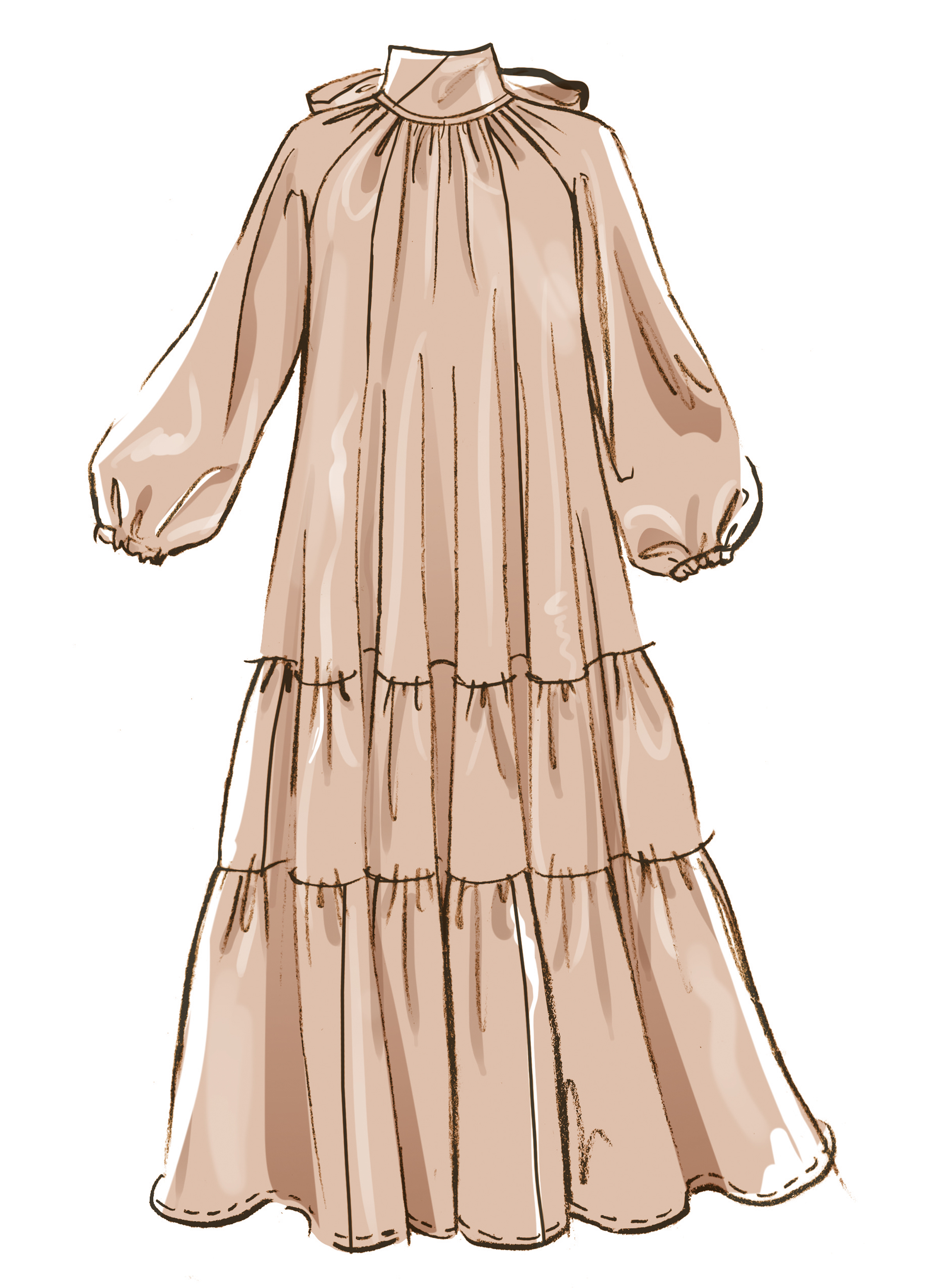 McCall's M8603 | McCall's Sewing Pattern Misses' Dress with Hemline Variations