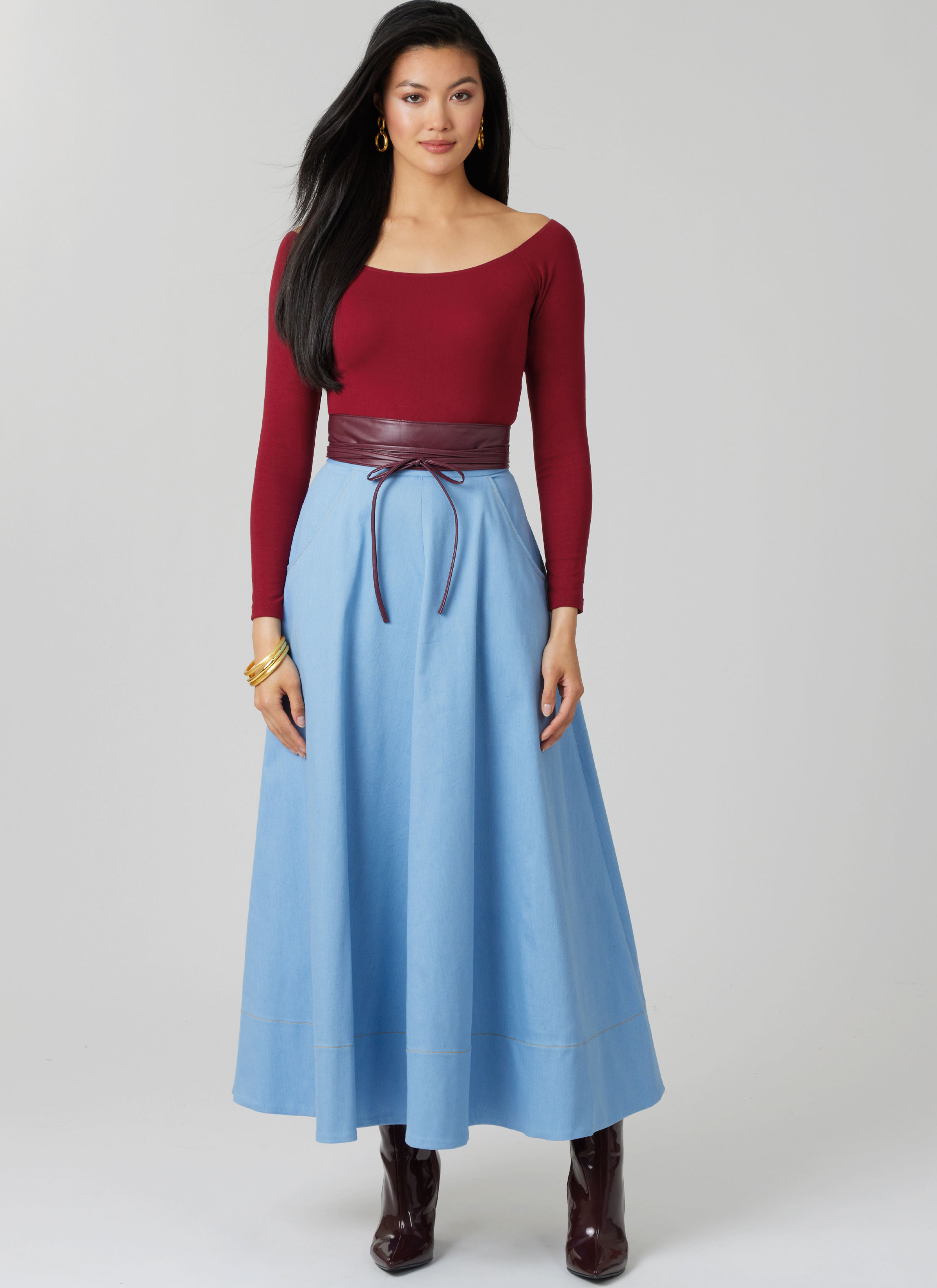 McCall's M8609 | McCall's Sewing Pattern Misses' Skirt in Three Lengths