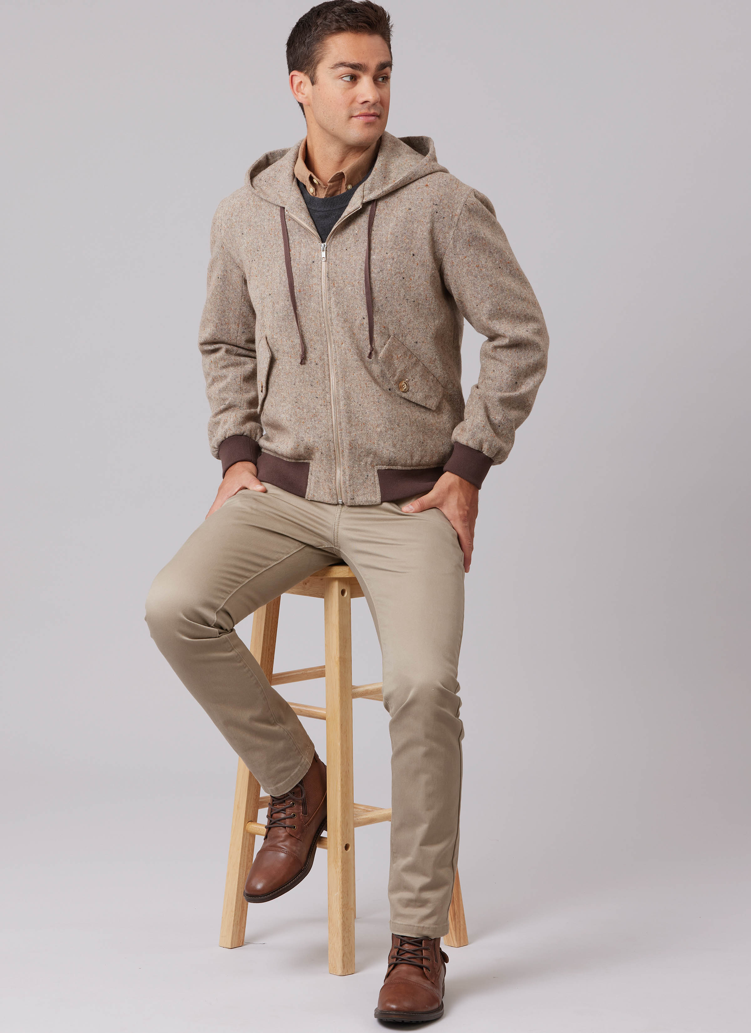 McCall's M8635 | McCall's Sewing Pattern Unisex Bomber Jacket with or without Hood