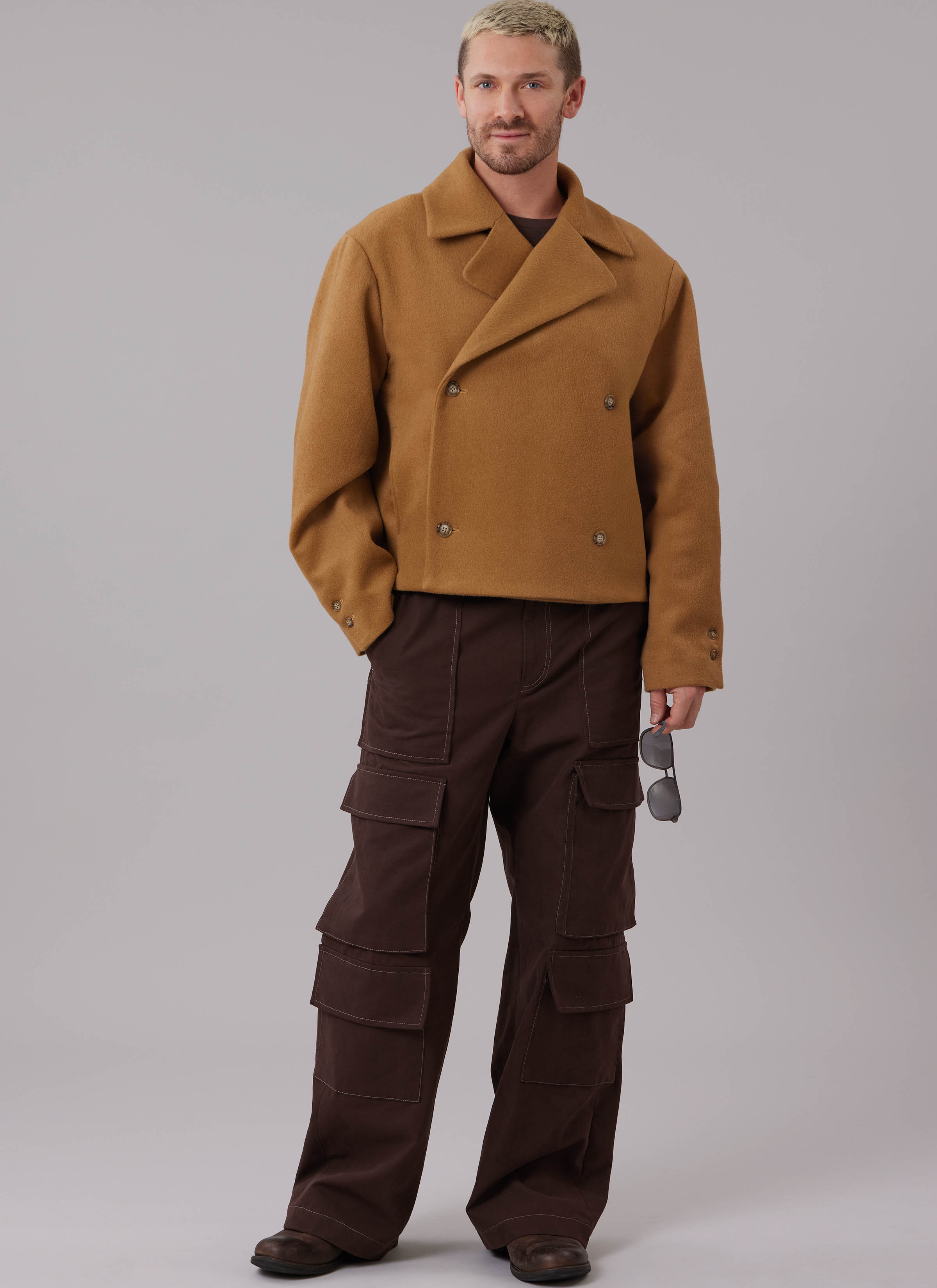 McCall's M8638 | McCall's Sewing Pattern Men's Double Breasted Jacket in Two Lengths