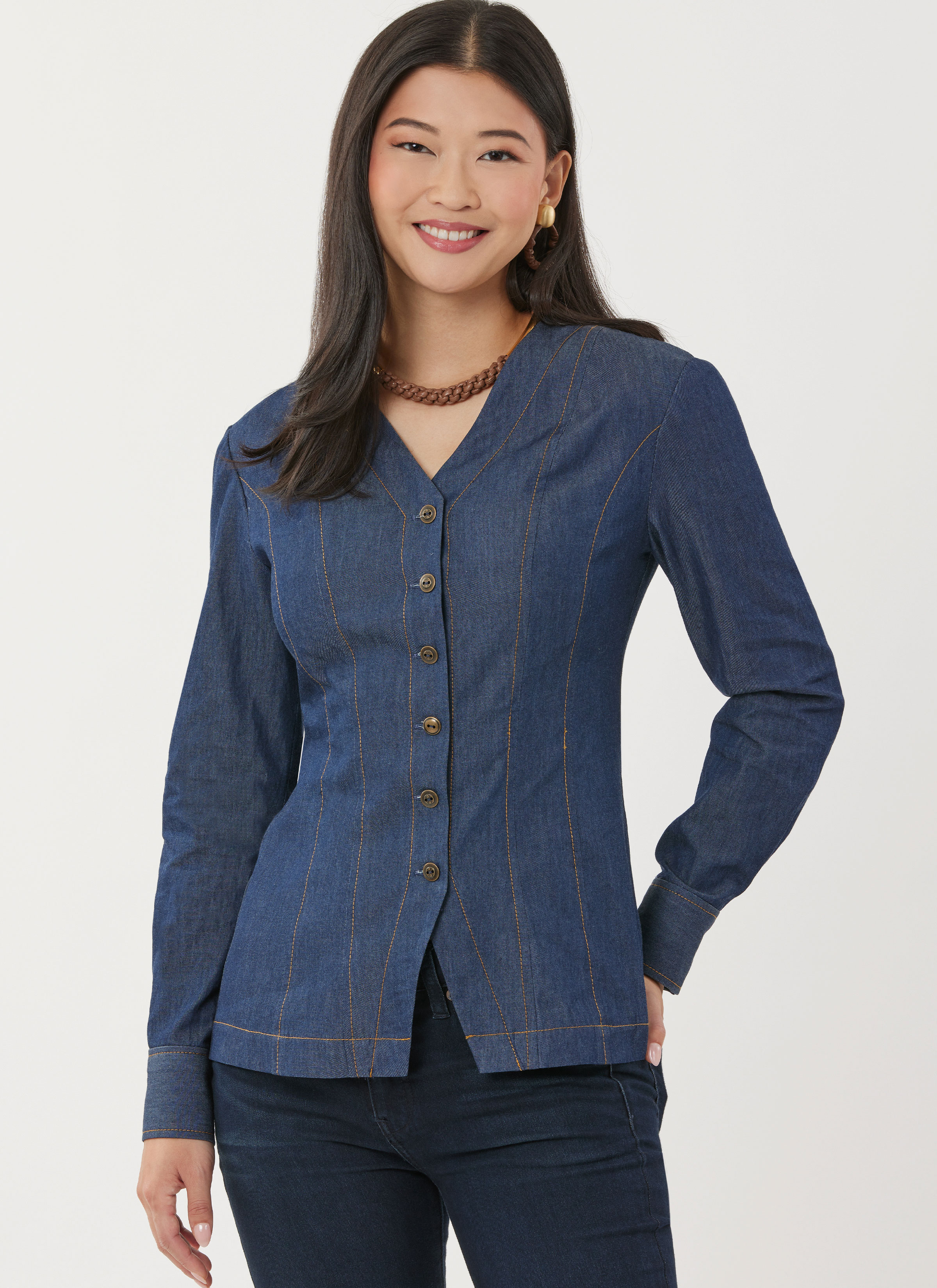Simplicity S3102 | Simplicity Sewing Pattern Misses' Shirt with Sleeve Variations