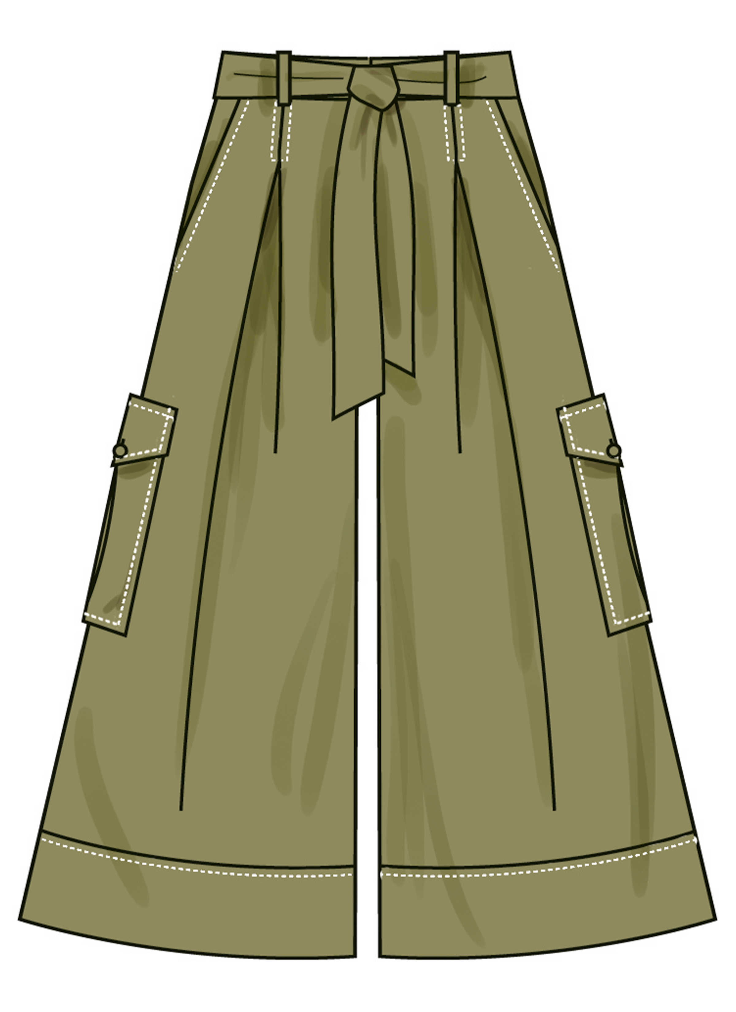 Simplicity S3106 | Simplicity Sewing Pattern Misses' Shorts and Pants with Tie Belt