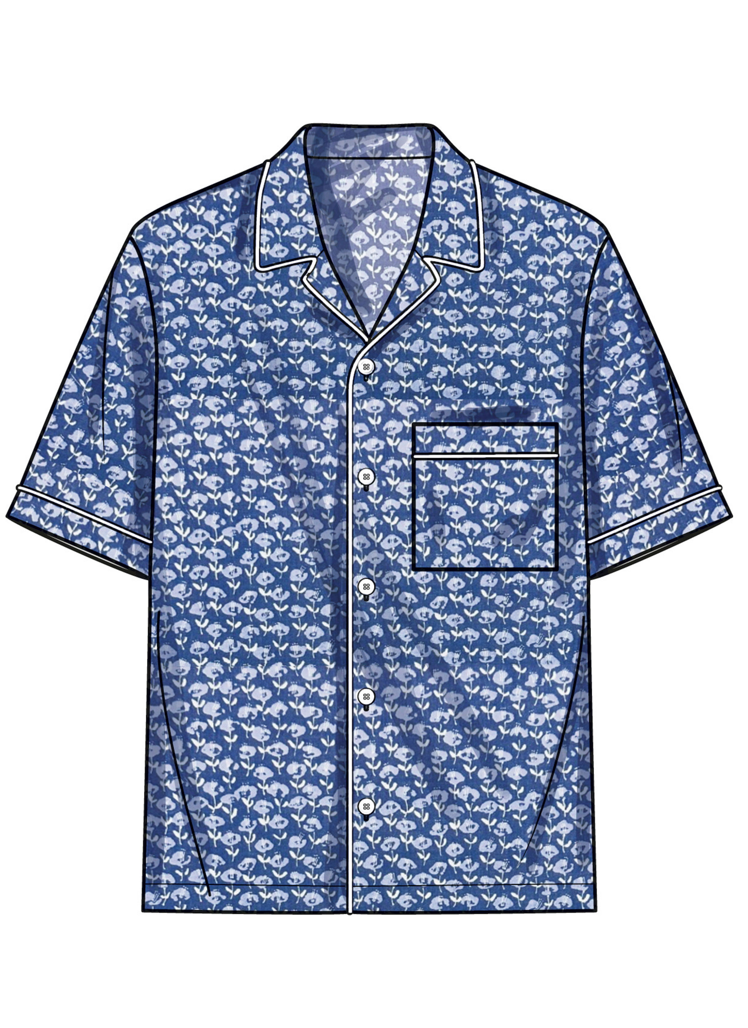 Simplicity S3075 | Simplicity Sewing Pattern Men's Shirts