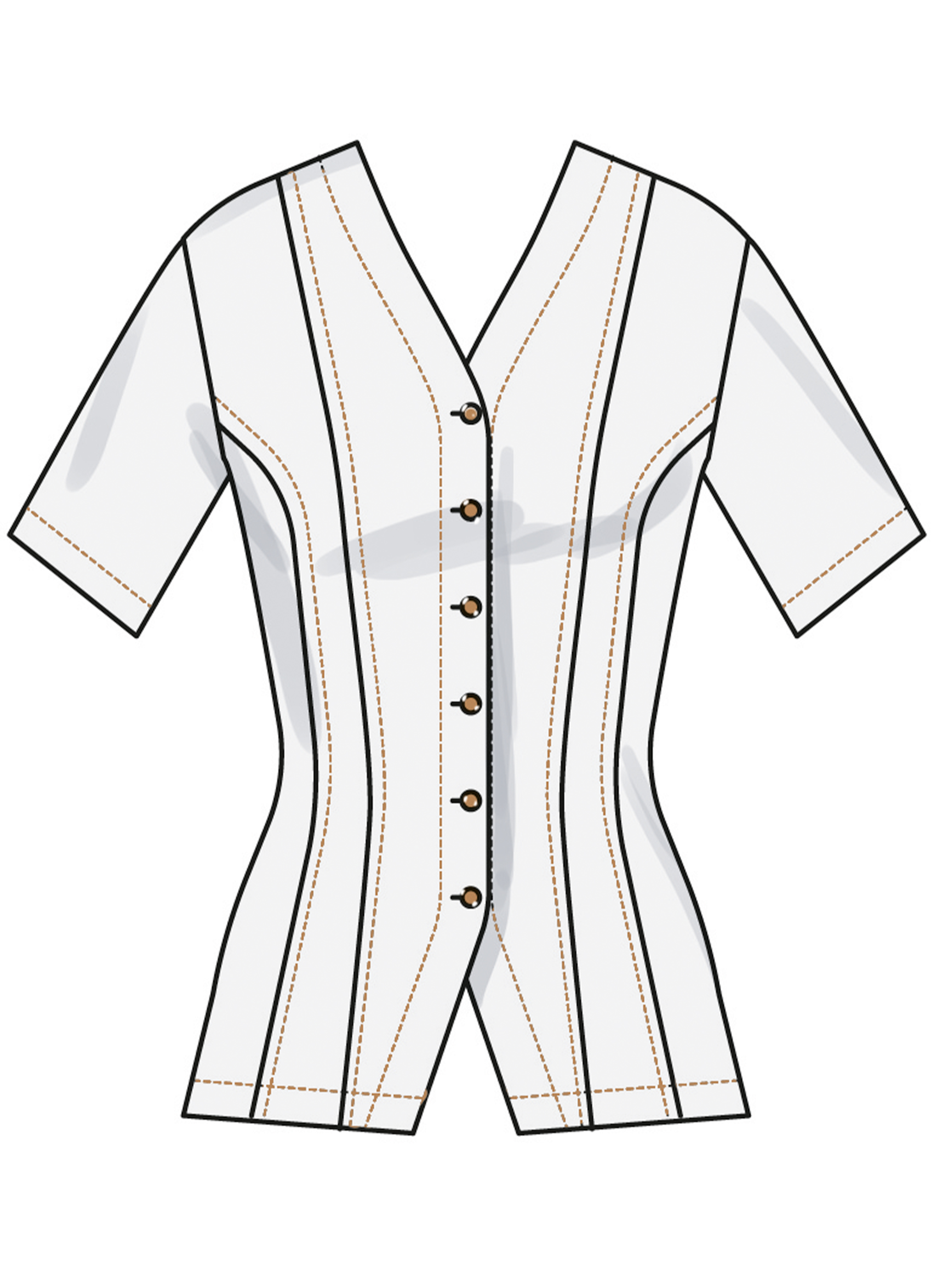 Simplicity S3102 | Simplicity Sewing Pattern Misses' Shirt with Sleeve Variations