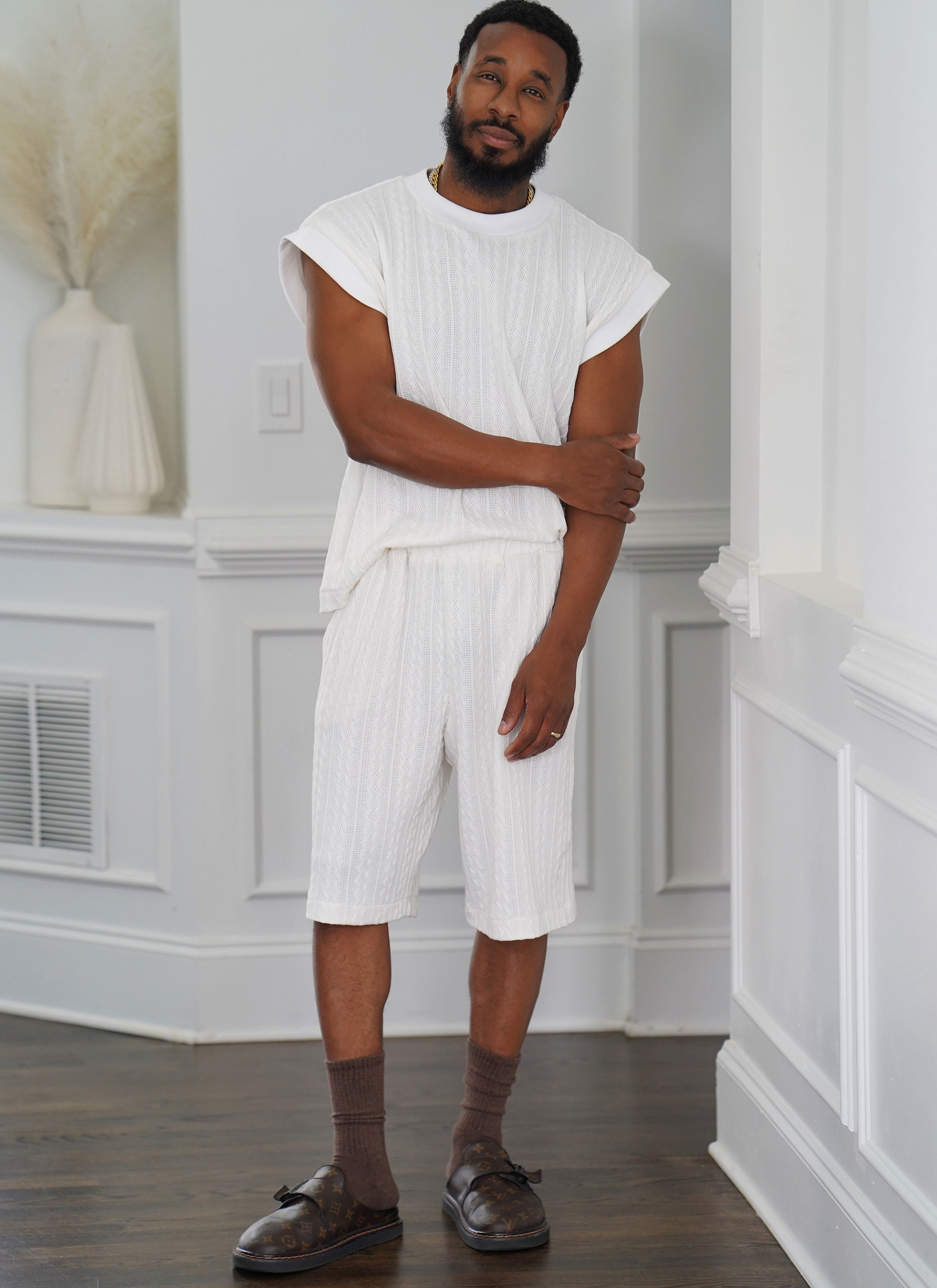 Know Me ME2130 | Men's Knit Top and Shorts by Norris Dánta Ford