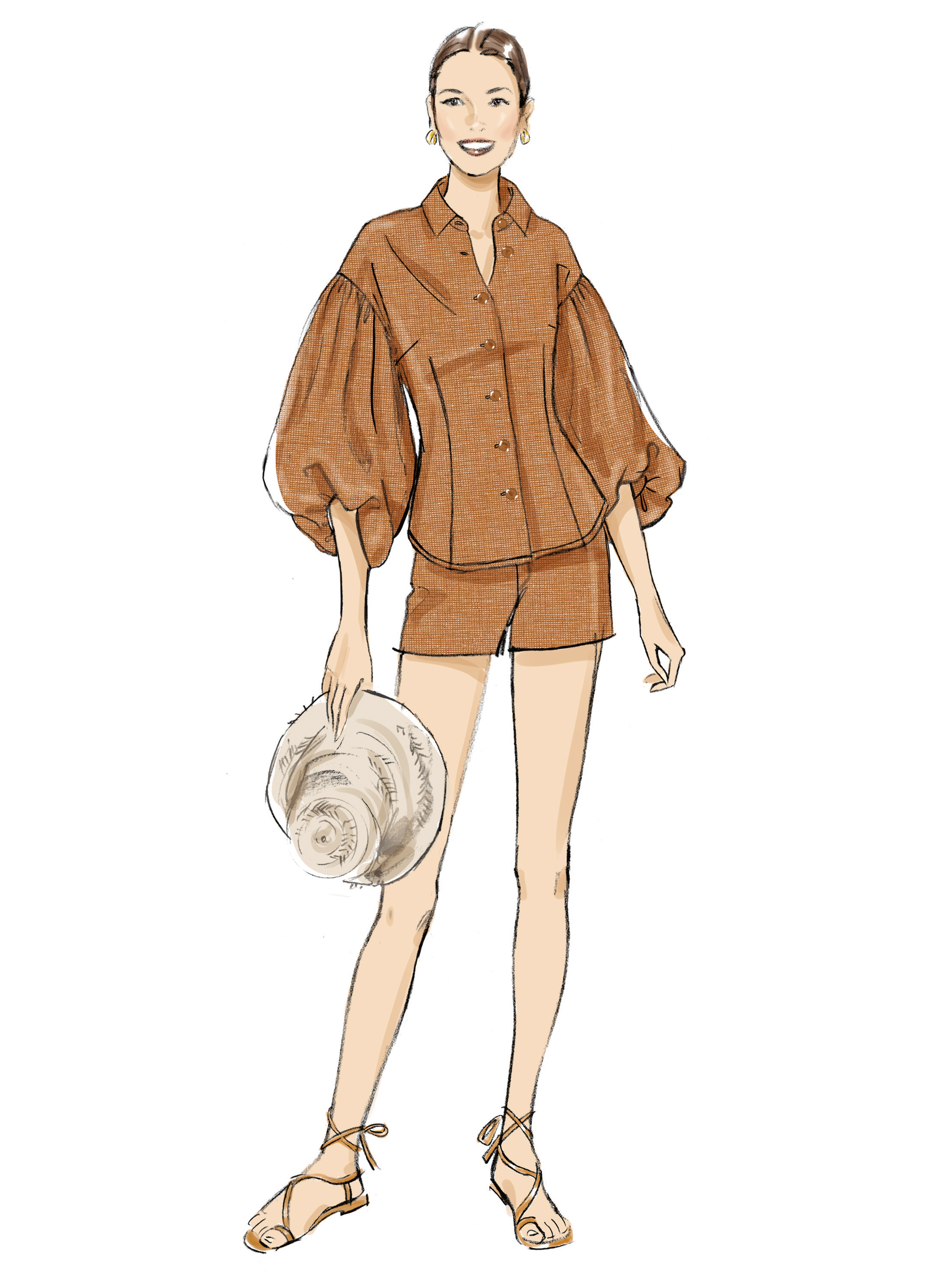 Butterick B7045 | Butterick Sewing Pattern Misses' and Miss Petite Top, Shorts and Pants