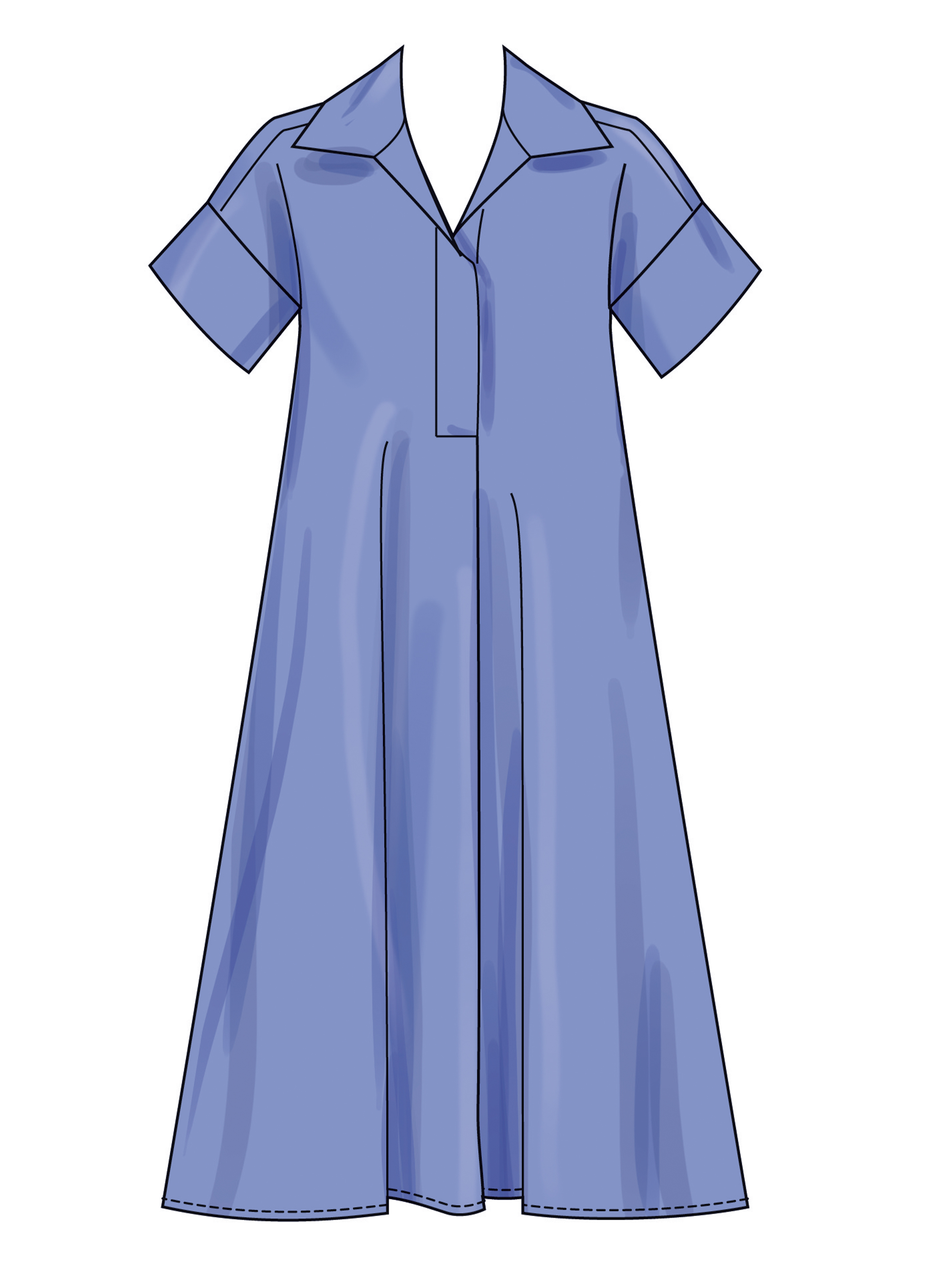 Simplicity S3130 | Simplicity Sewing Pattern Misses' Collared Dress in Three Lengths