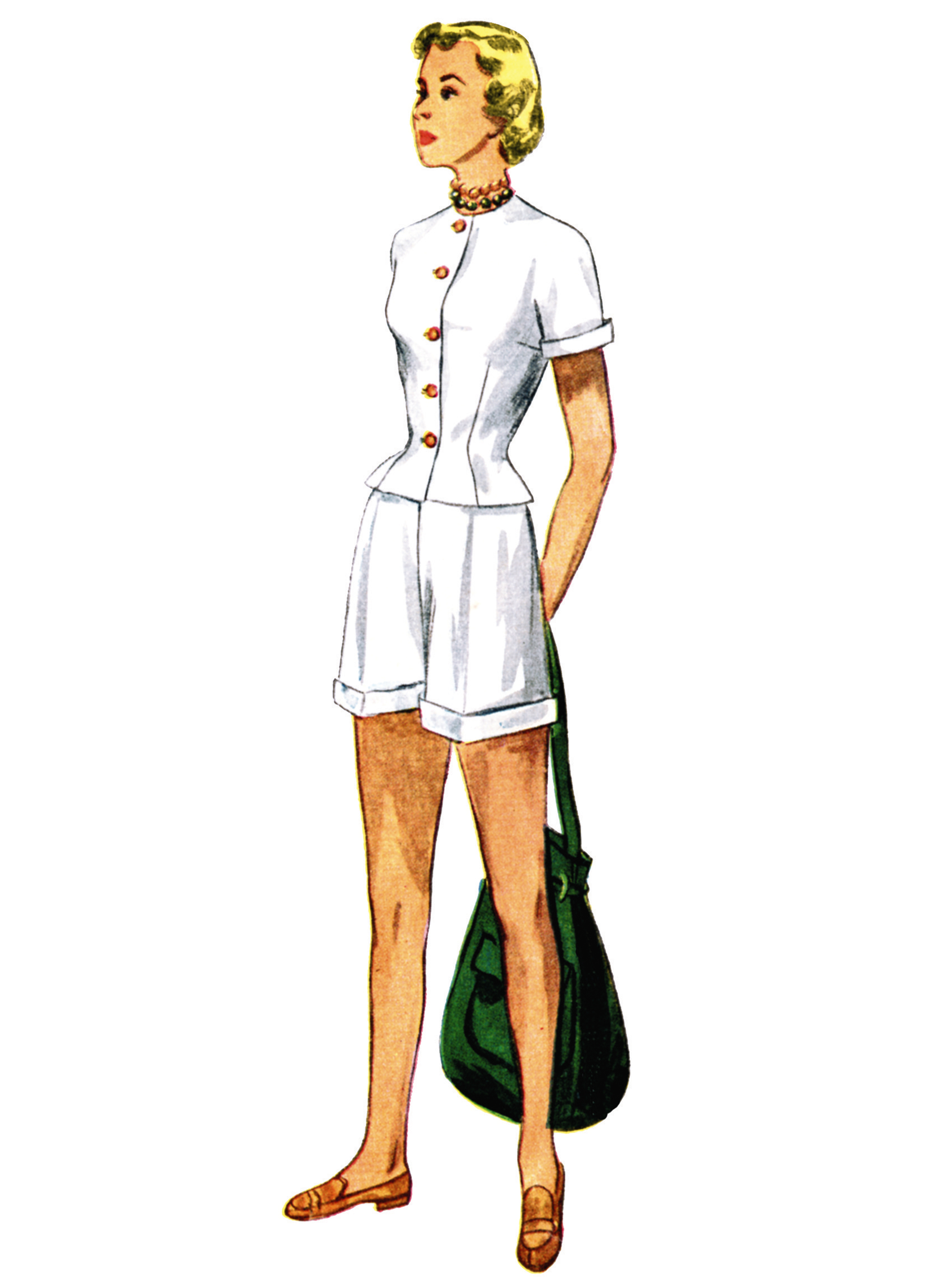 Simplicity S3150 | Simplicity Sewing Pattern 1940s Misses' Jacket, Bra and Shorts
