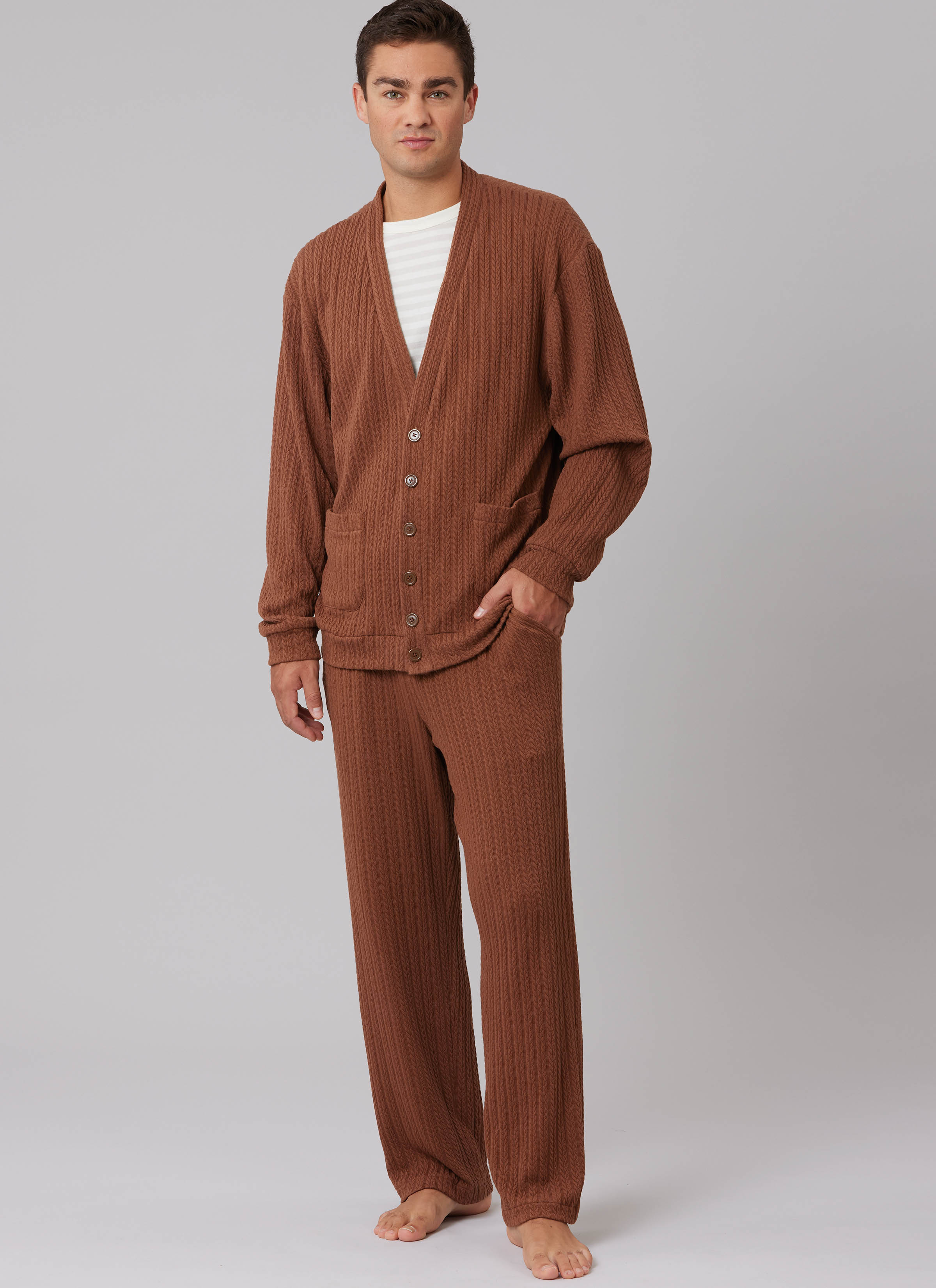McCall's M8637 | McCall's Sewing Pattern Unisex Knit Vest, Cardigan and Pants