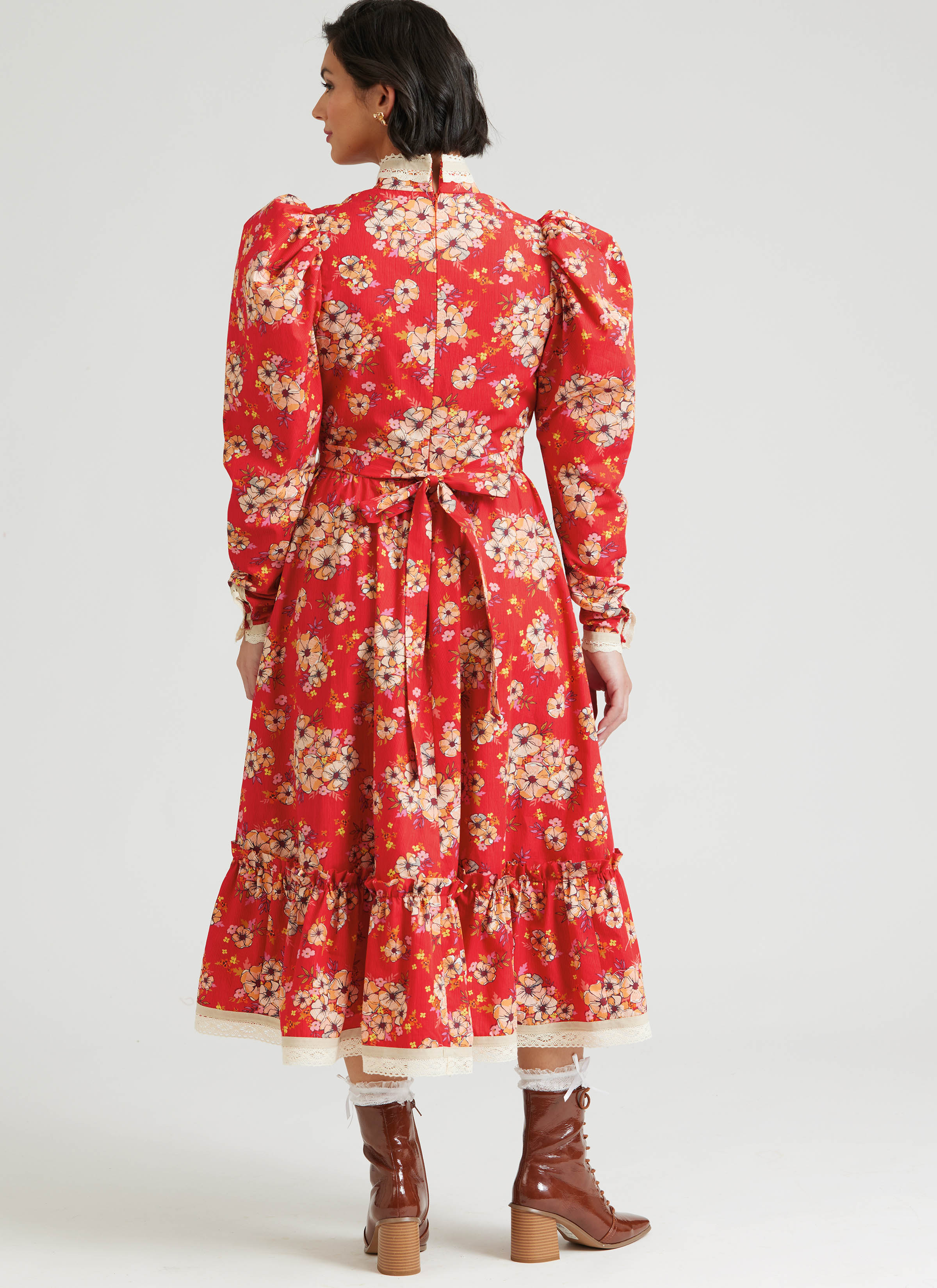 Simplicity S3215 | Simplicity Sewing Pattern 1980s Misses' and Miss Petite Fitted Dress in Two Lengths by Gunne Sax by Jessica McClintock