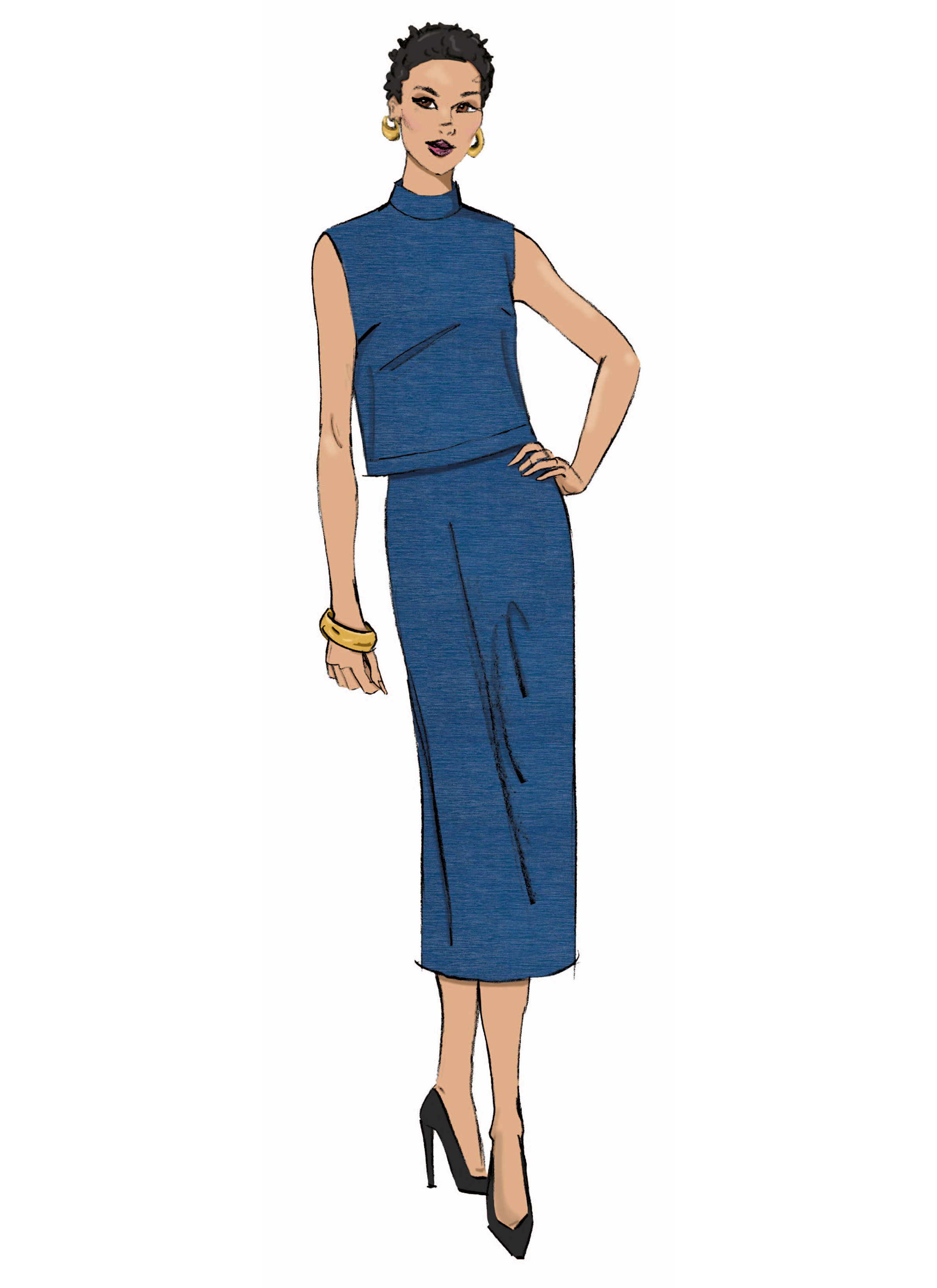 Butterick B7082 | Butterick Sewing Pattern Misses' Tops, Pants and Skirt
