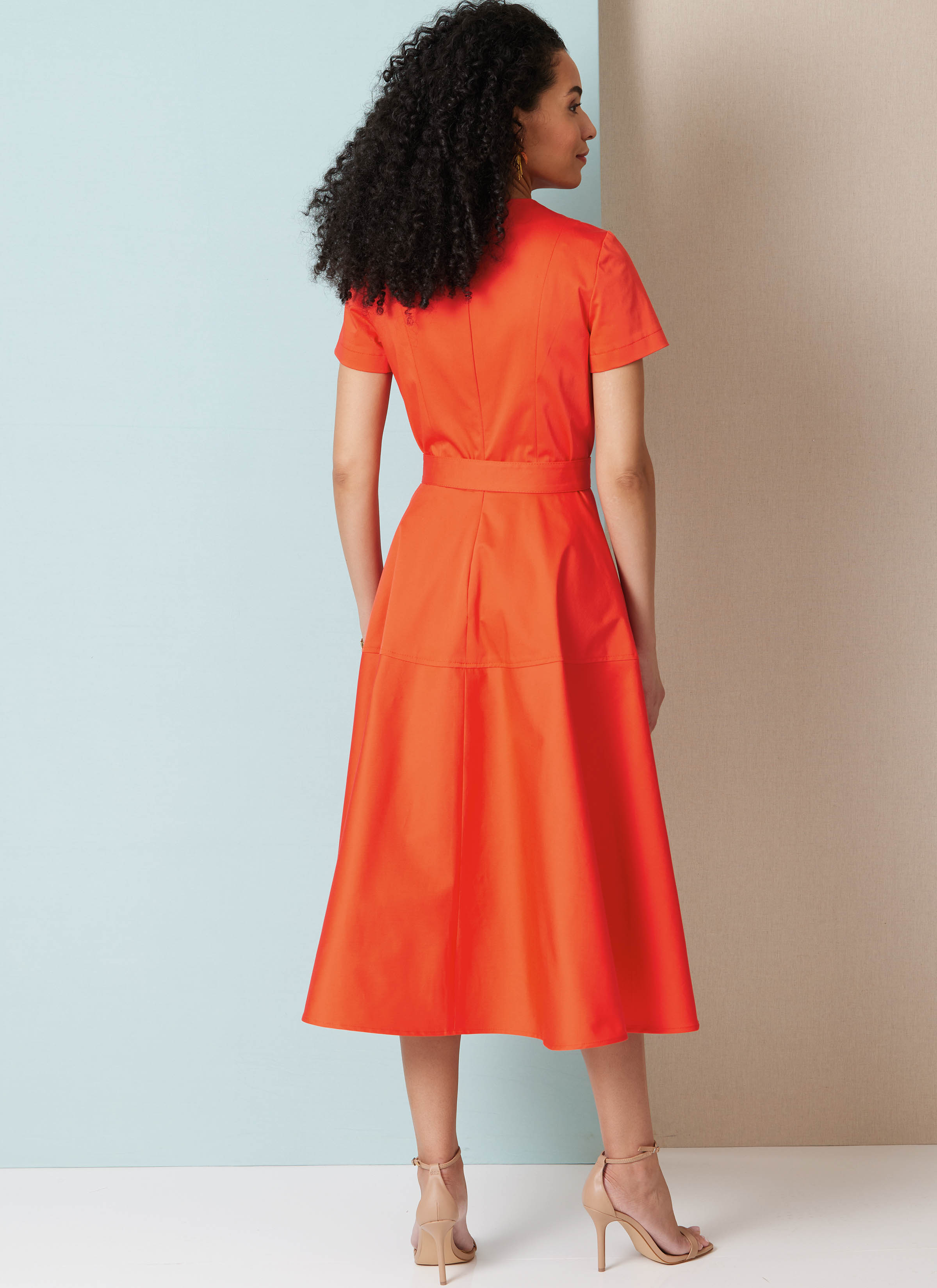 Butterick B7077 | Butterick Sewing Pattern Misses' Fit and Flare Dress with Belt