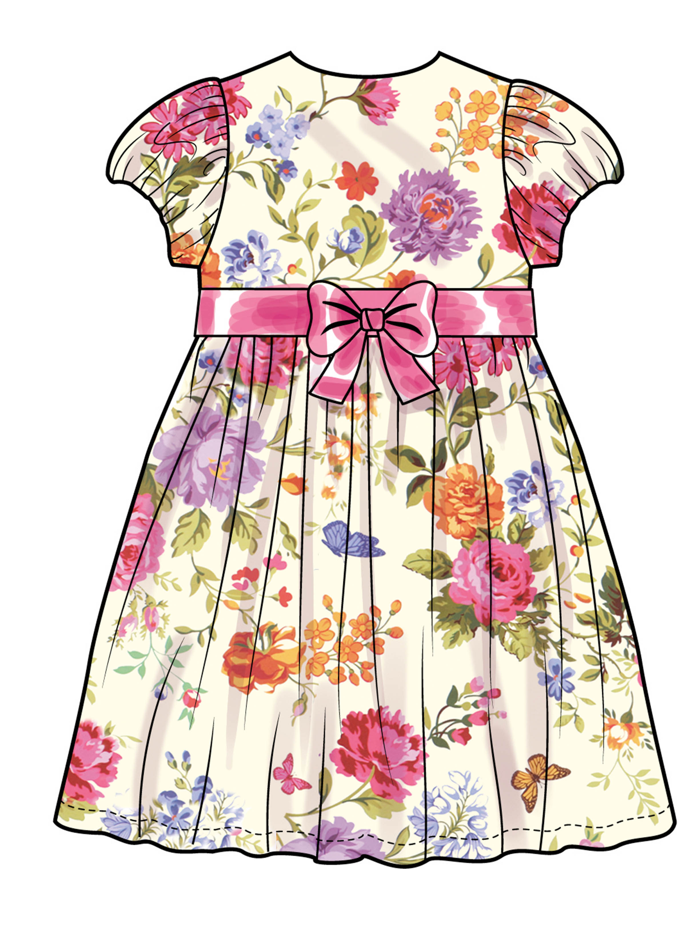 Simplicity S3245 | Simplicity Sewing Pattern Girls' Dress with Sleeve Variations