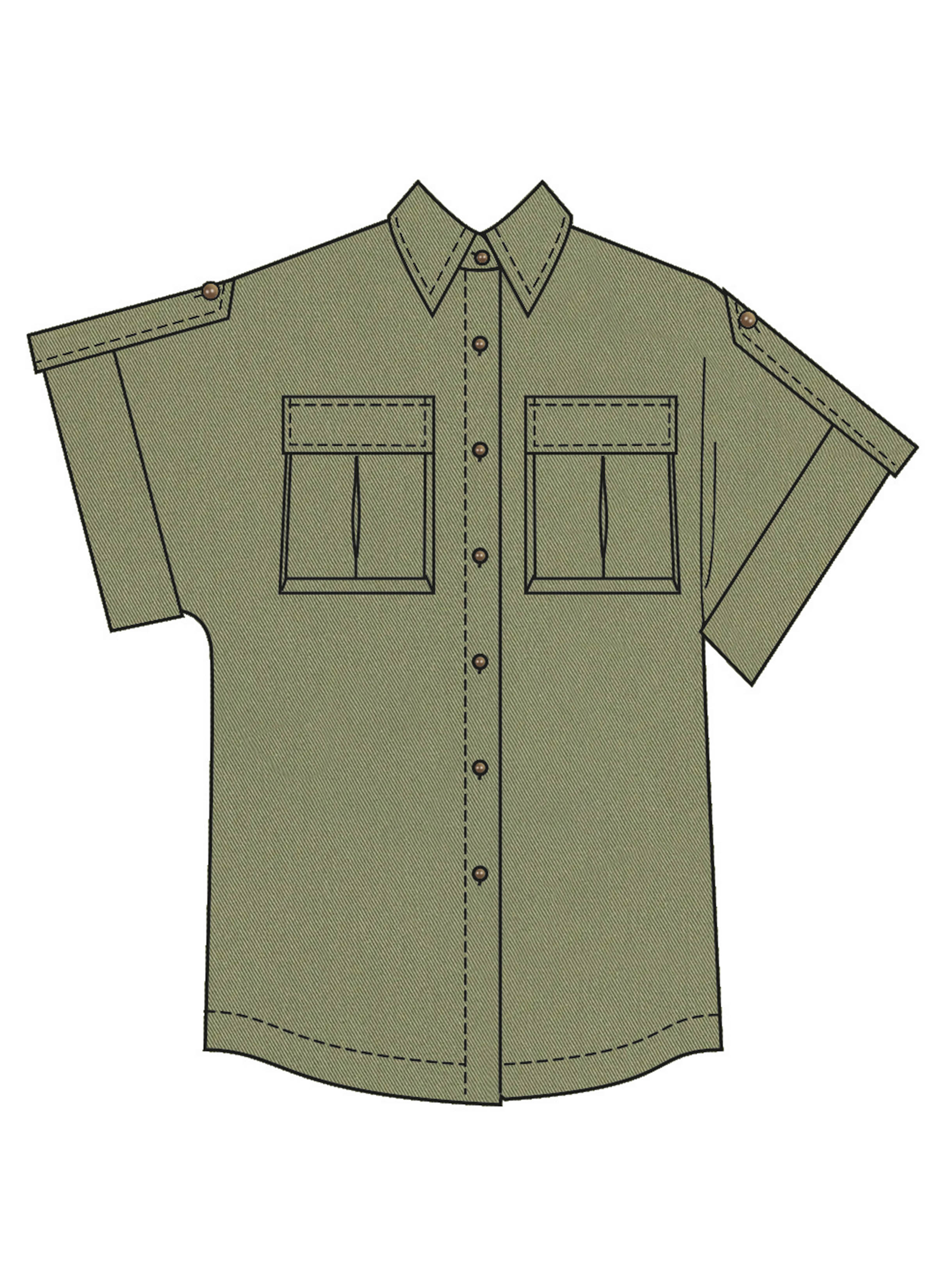 McCall's M8682 | McCall's Sewing Pattern Misses' Shirt with Belt and Wrap Skirt in Two Lengths