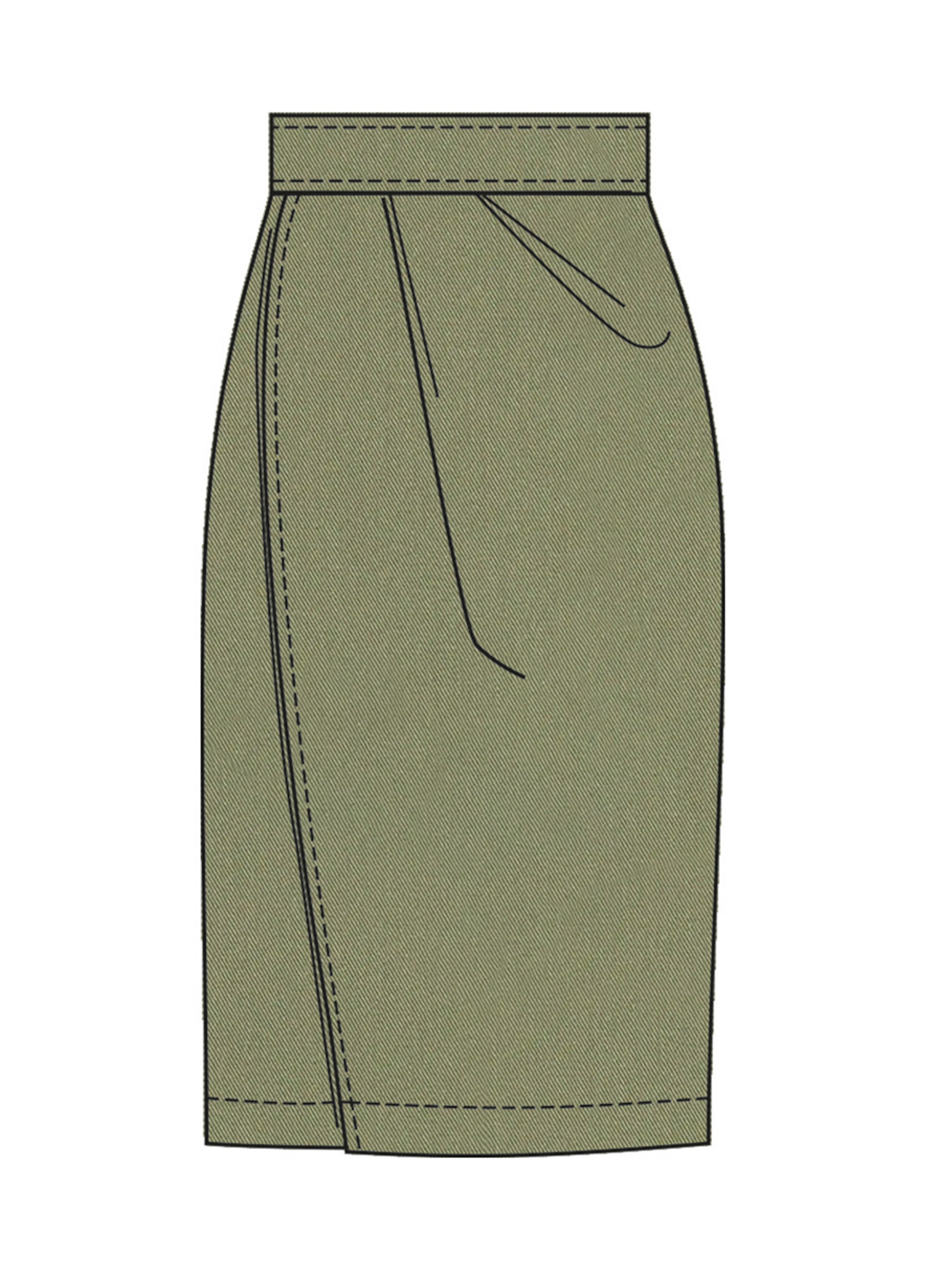 McCall's M8682 | McCall's Sewing Pattern Misses' Shirt with Belt and Wrap Skirt in Two Lengths