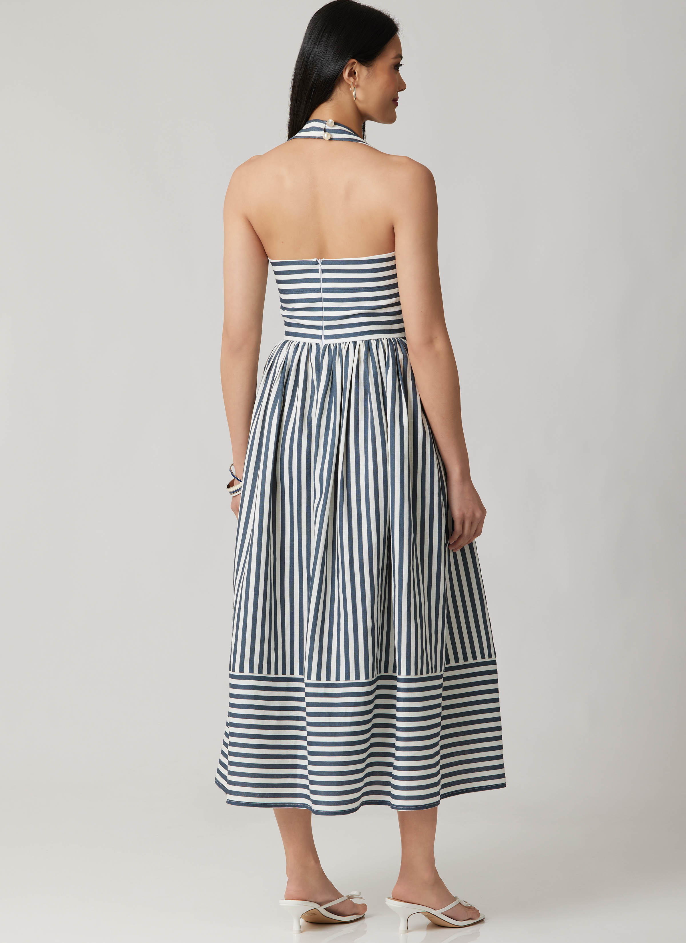 McCall's M8677 | McCall's Sewing Pattern Misses' Ruched Halter Dress in Two Lengths