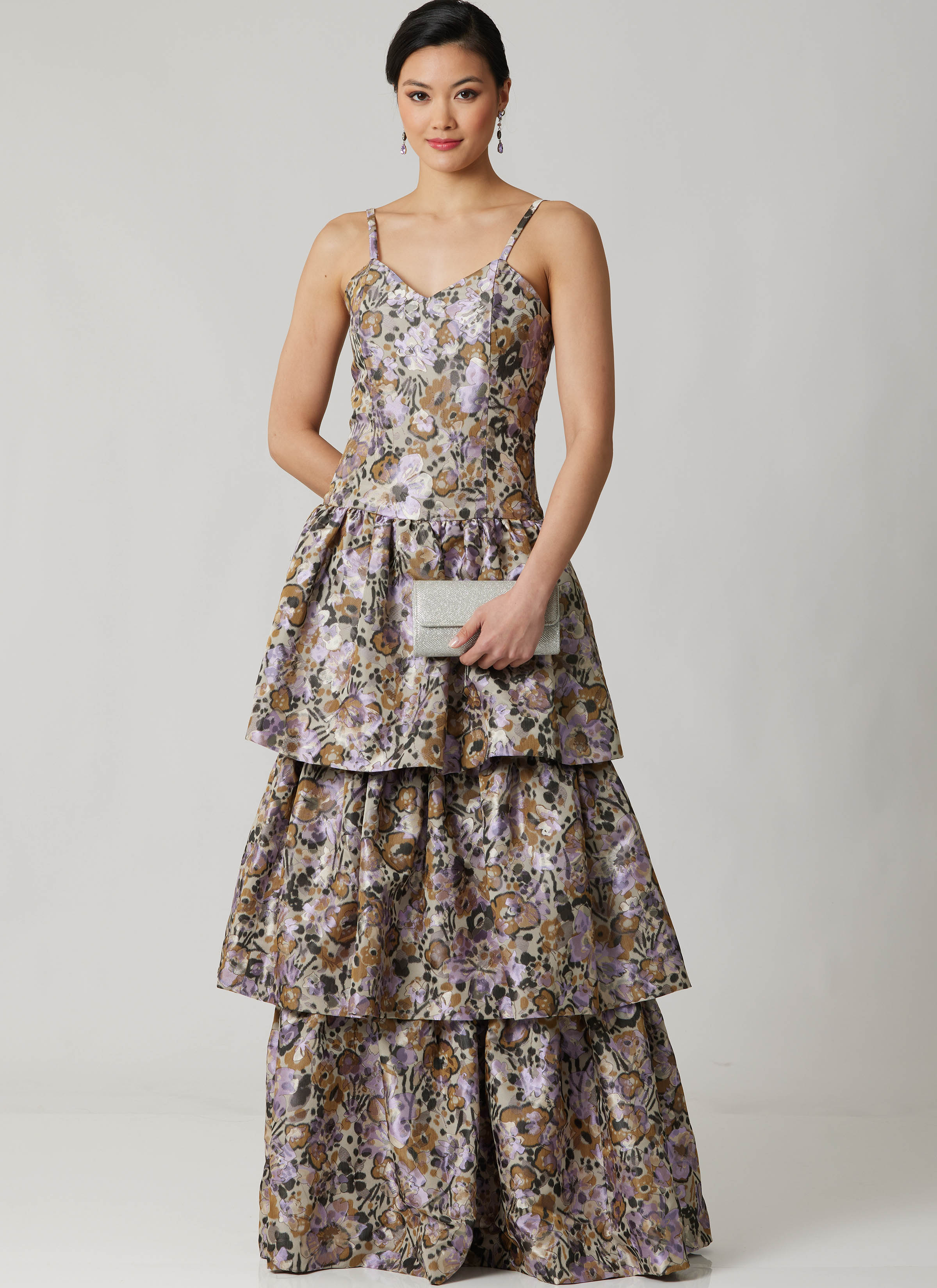 McCall's M8678 | McCall's Sewing Pattern Misses' and Miss Petite Dress with Detachable Tiered Skirt