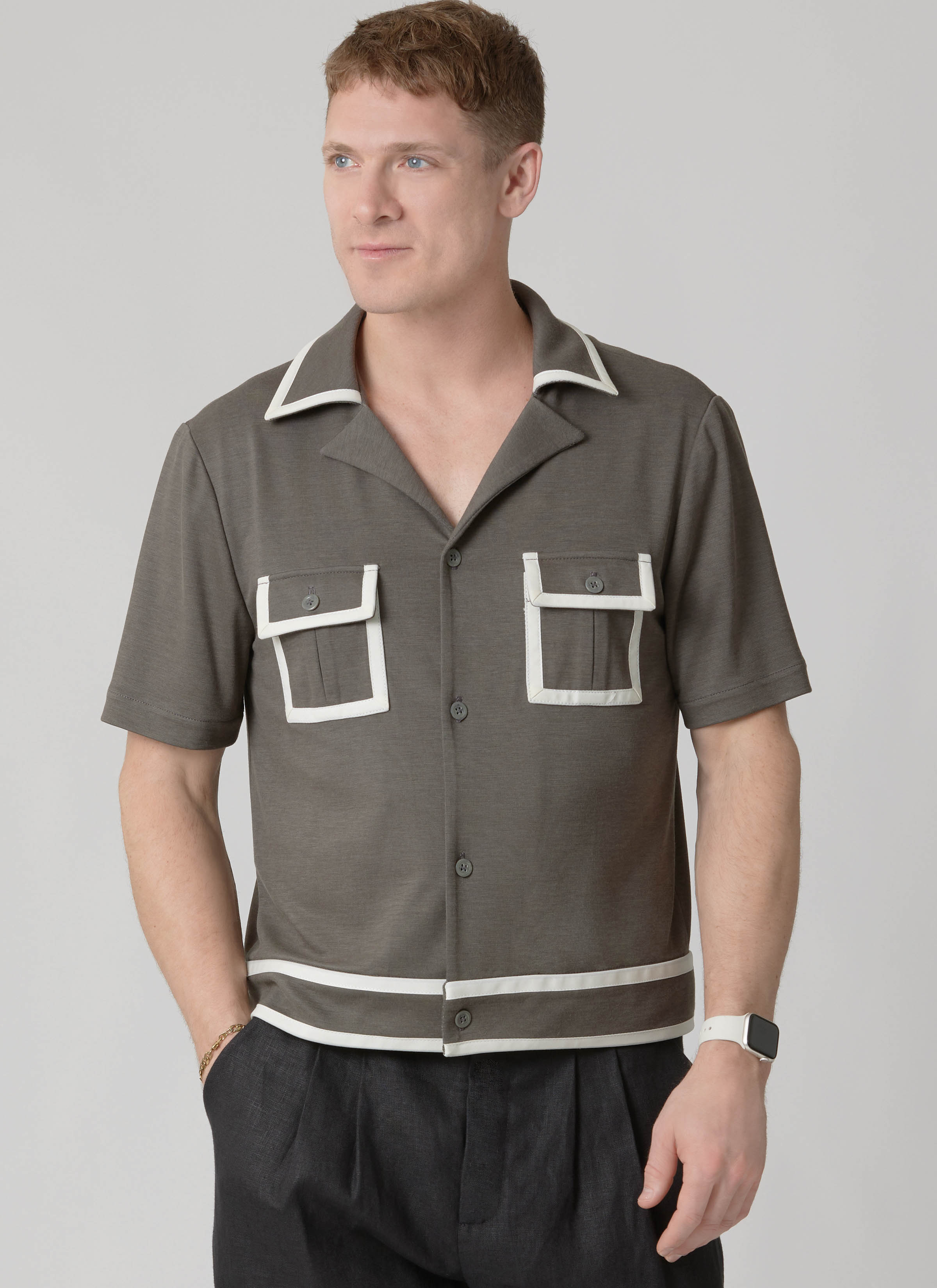 McCall's M8686 | McCall's Sewing Pattern Men's Cropped Polo Style Shirt and Pants