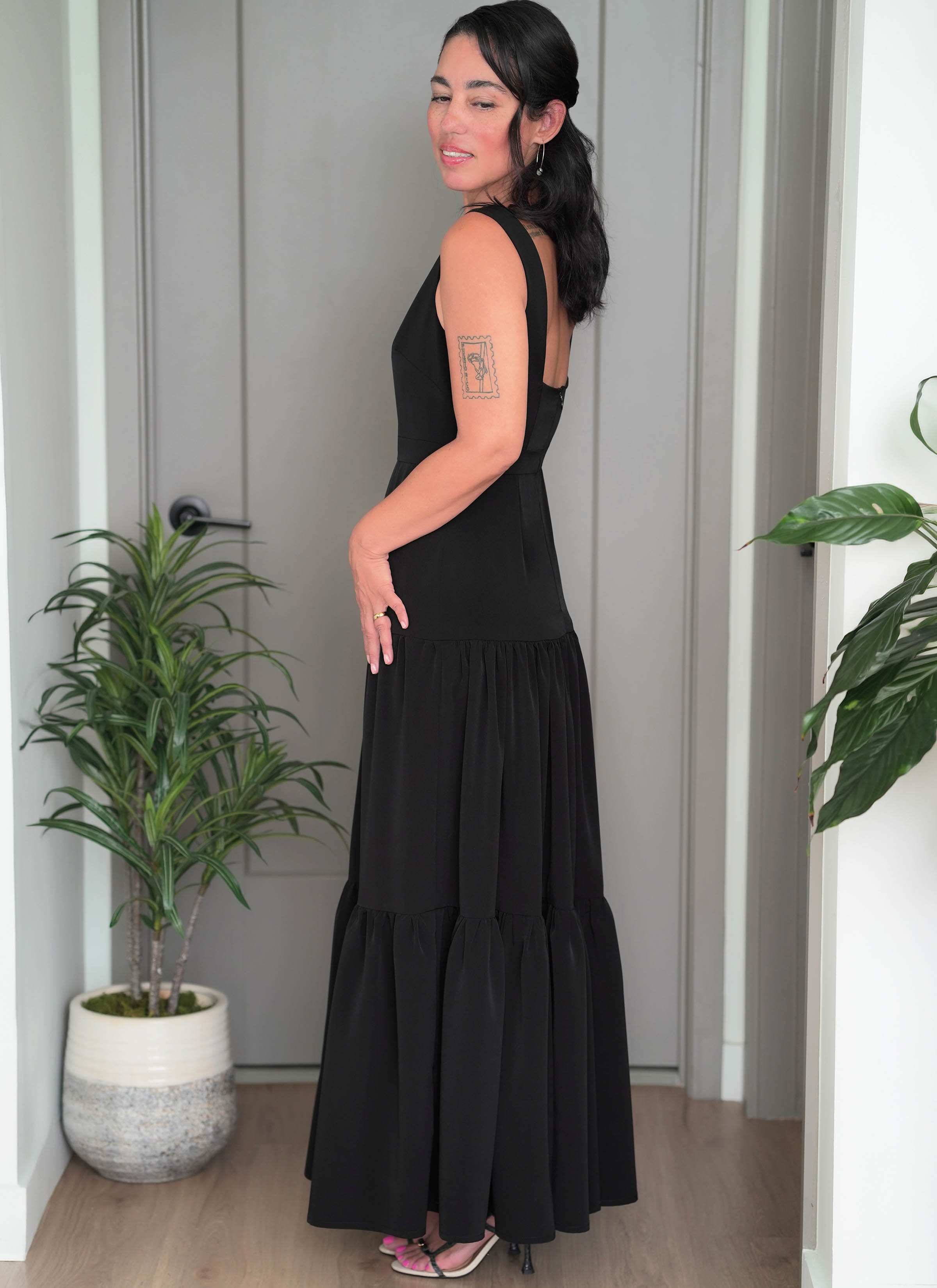 Simplicity S3265 | Simplicity Sewing Pattern Misses'  Square Neck Tiered Maxi Dress by Mimi G