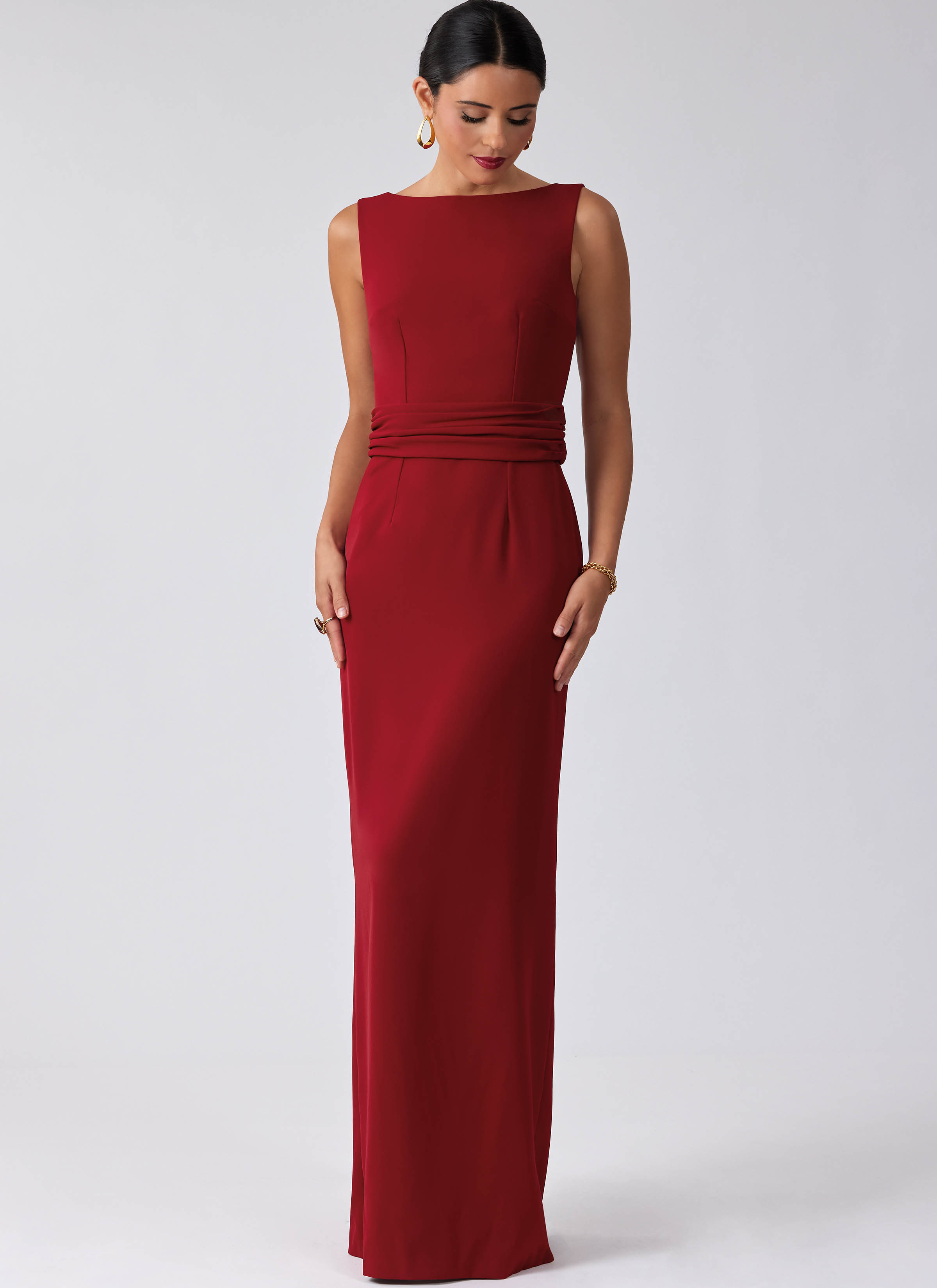 Simplicity S3268 | Simplicity Sewing Pattern Misses' Special Occasion Dress, Cummerbund and Detachable Over Skirt