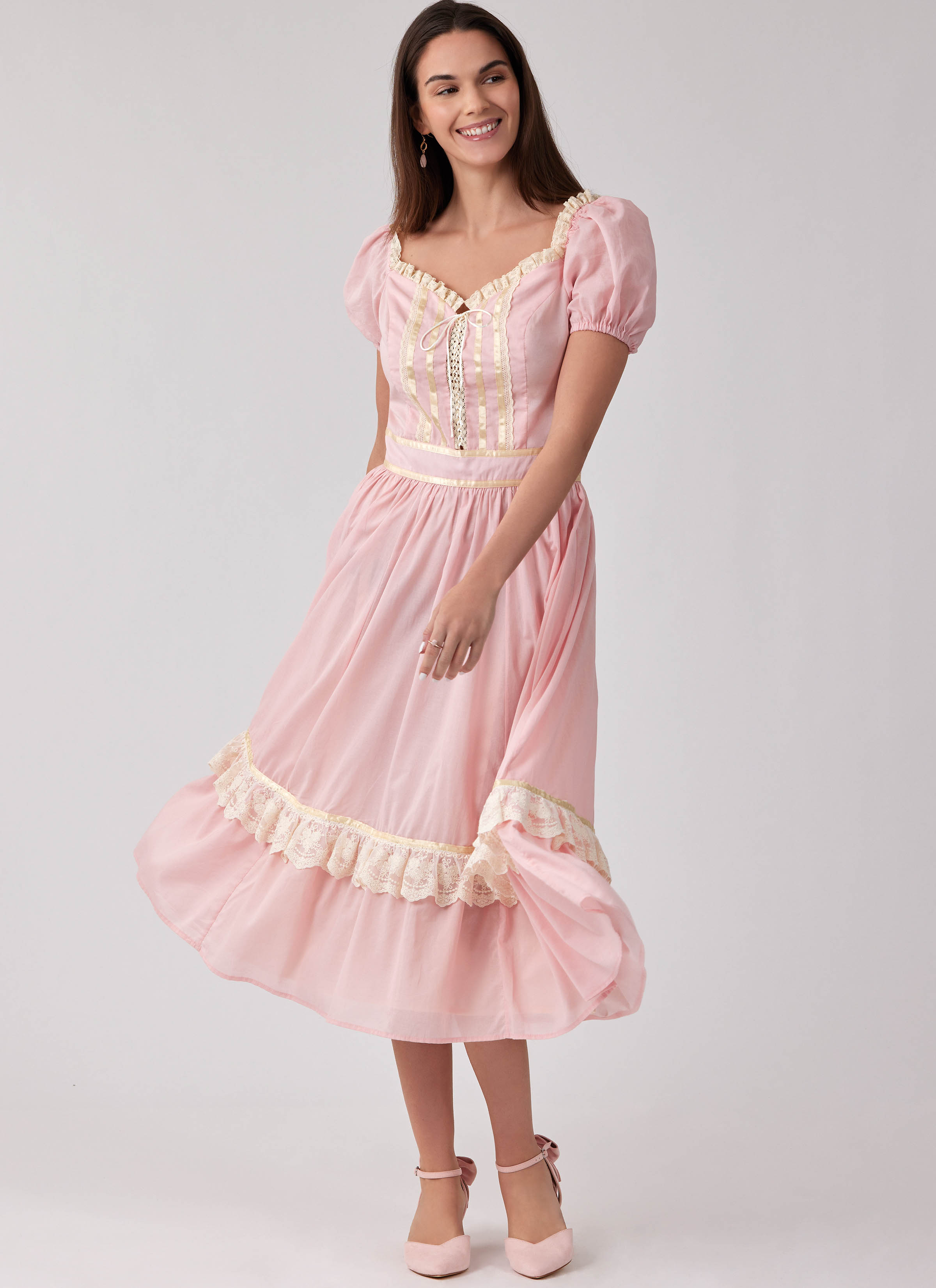 Simplicity S3288 | Simplicity Sewing Pattern Misses' Fitted Dress in Two Lengths Gunne Sax by Jessica McClintock