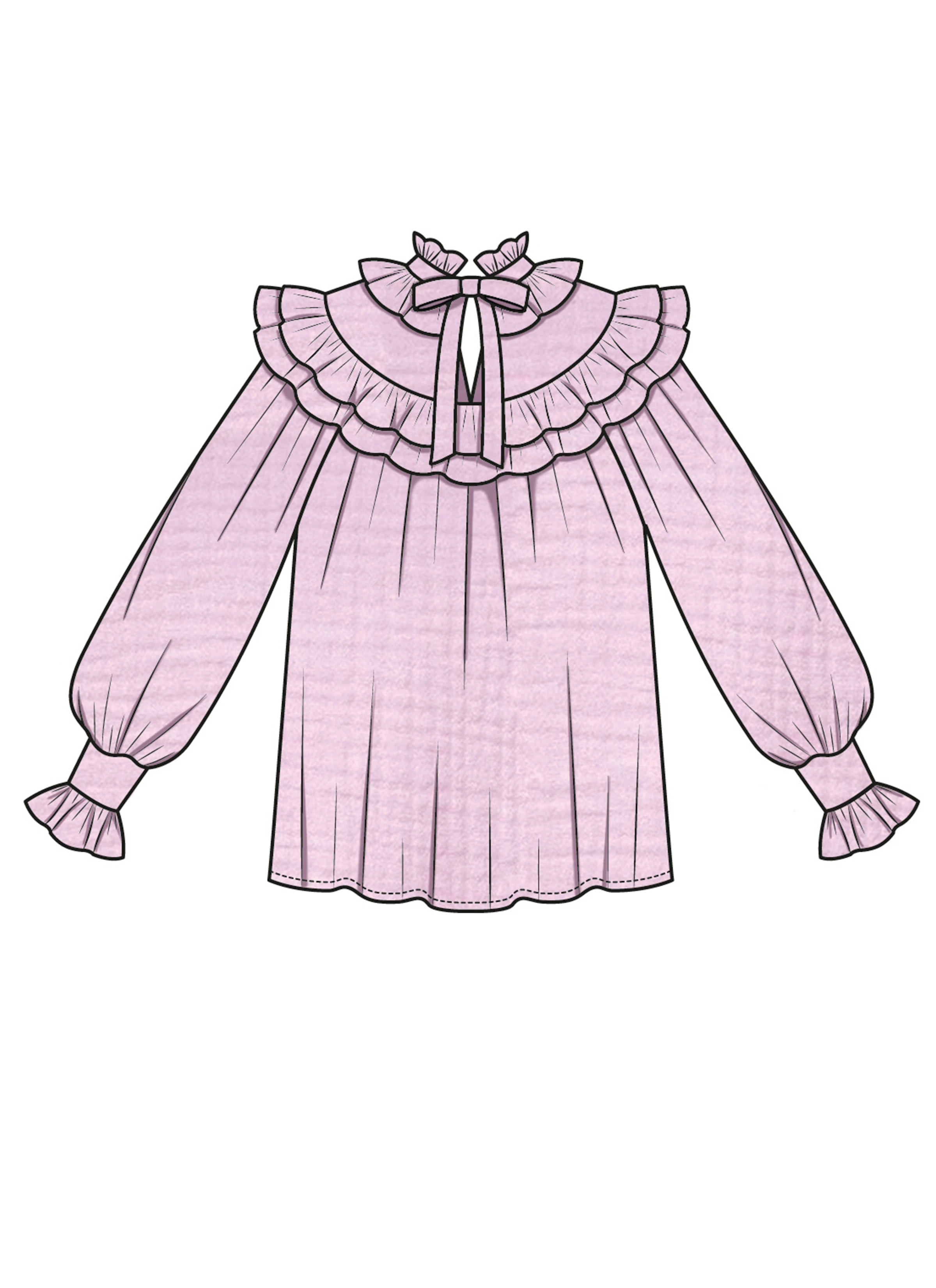 McCall's M8696 | McCall's Sewing Pattern Misses' Ruffled Blouses