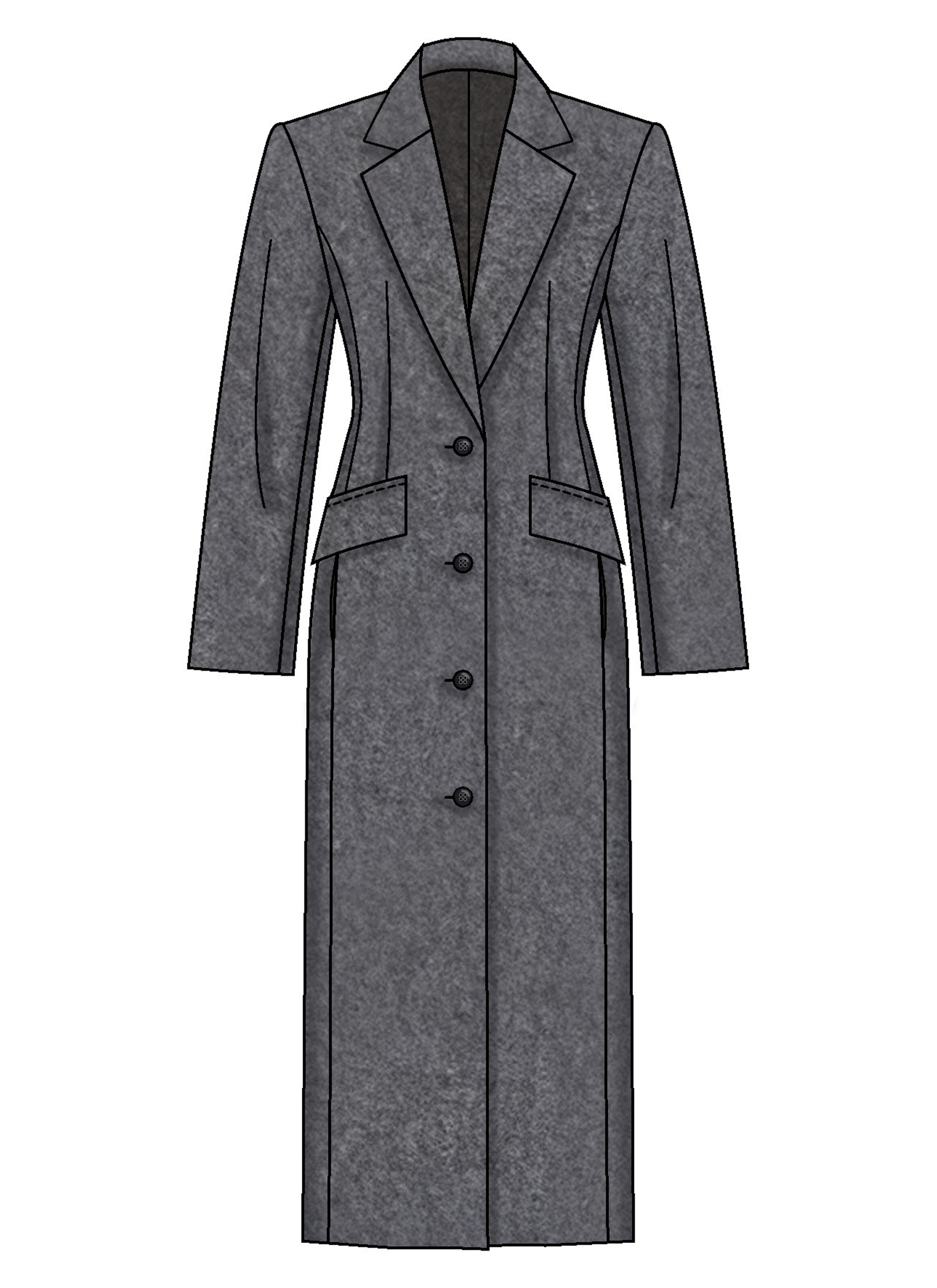 Simplicity S3305 | Simplicity Sewing Pattern Misses' Tailored Coat In Two Lengths