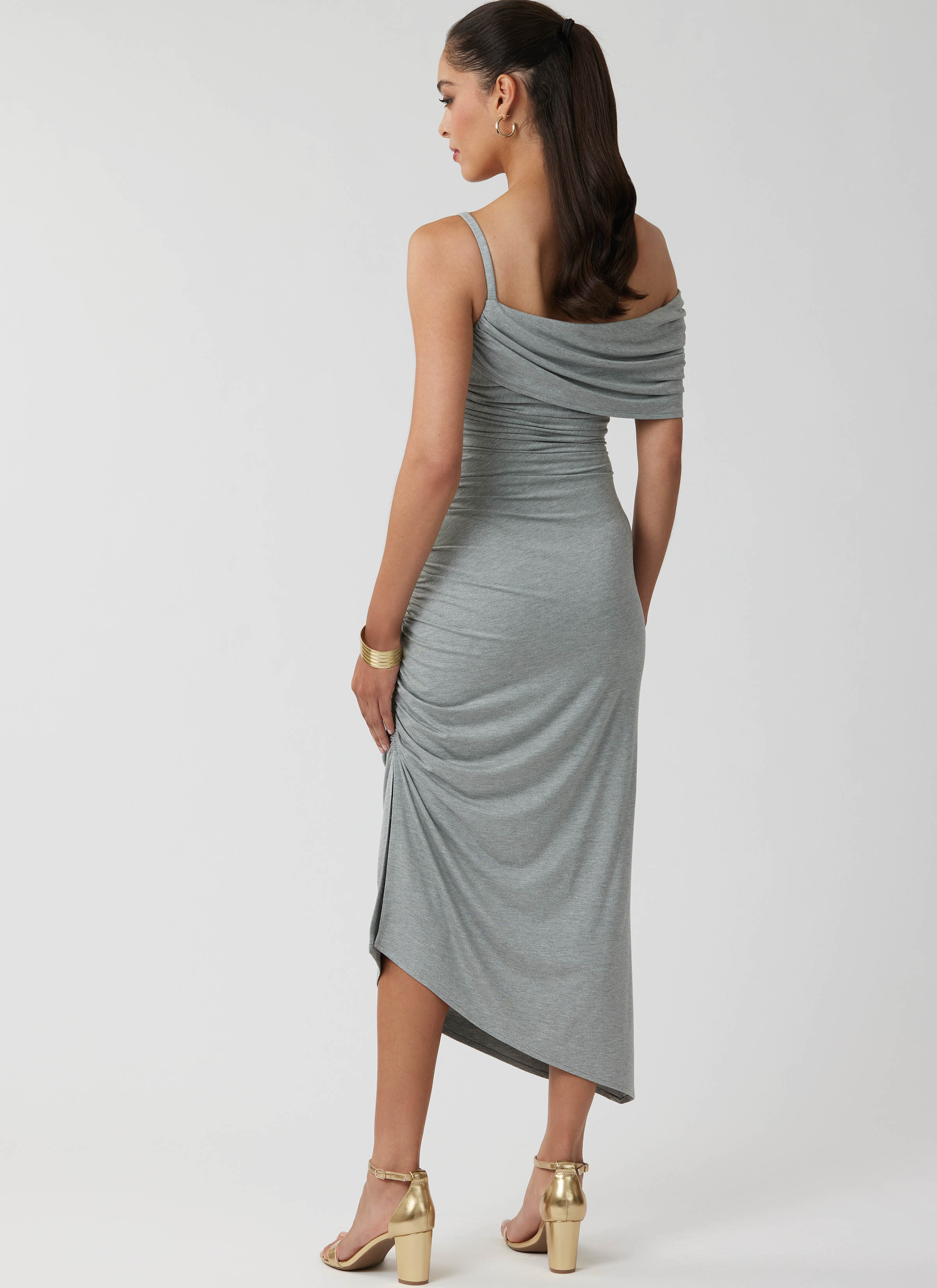 Simplicity S3302 | Simplicity Sewing Pattern Misses' Asymmetric Knit Dress with Sleeve Variations