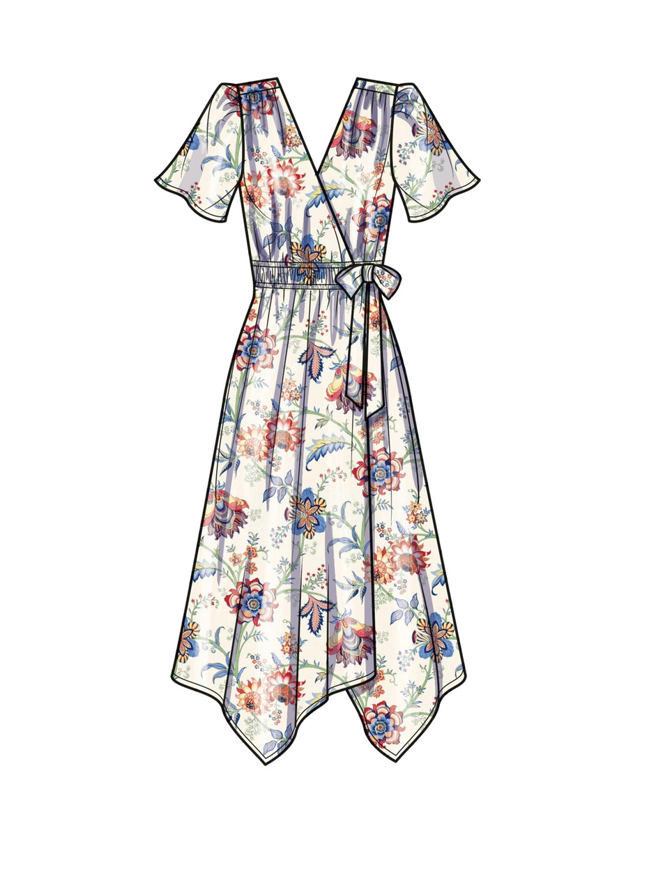 Simplicity S9639 | Misses' Midi Wrap Dress