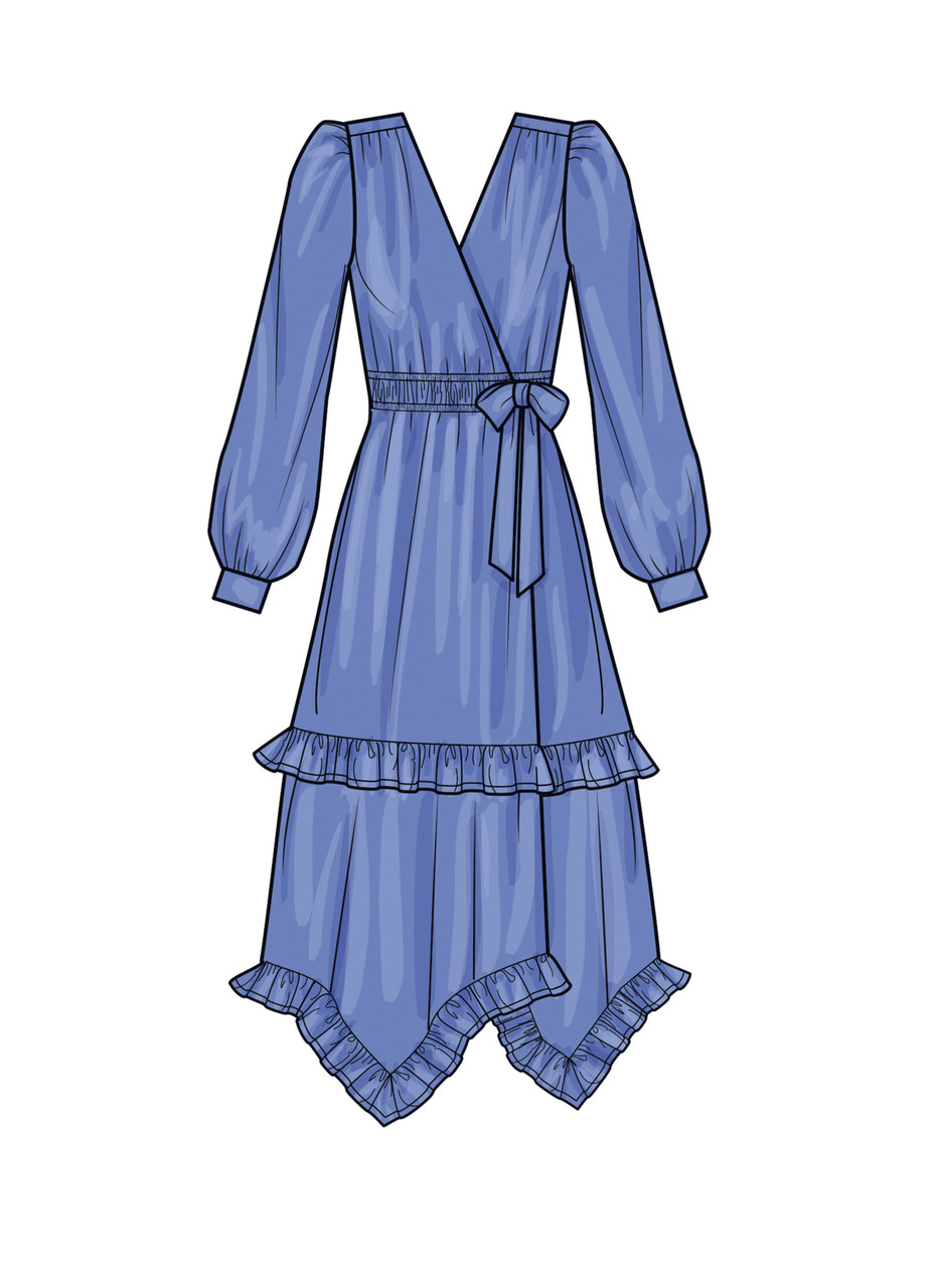 Simplicity S9639 | Misses' Midi Wrap Dress