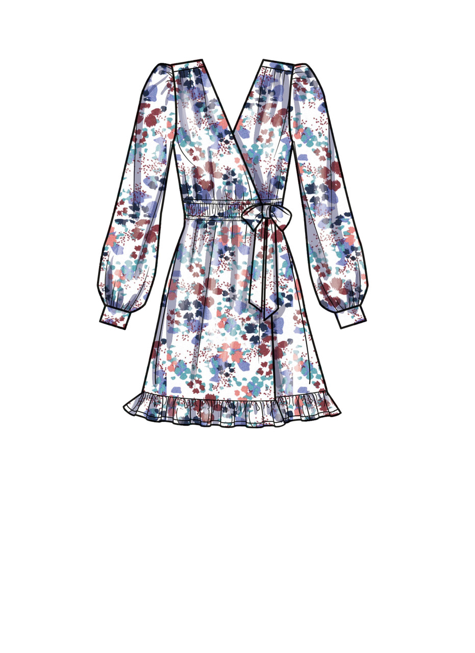 Simplicity S9639 | Misses' Midi Wrap Dress