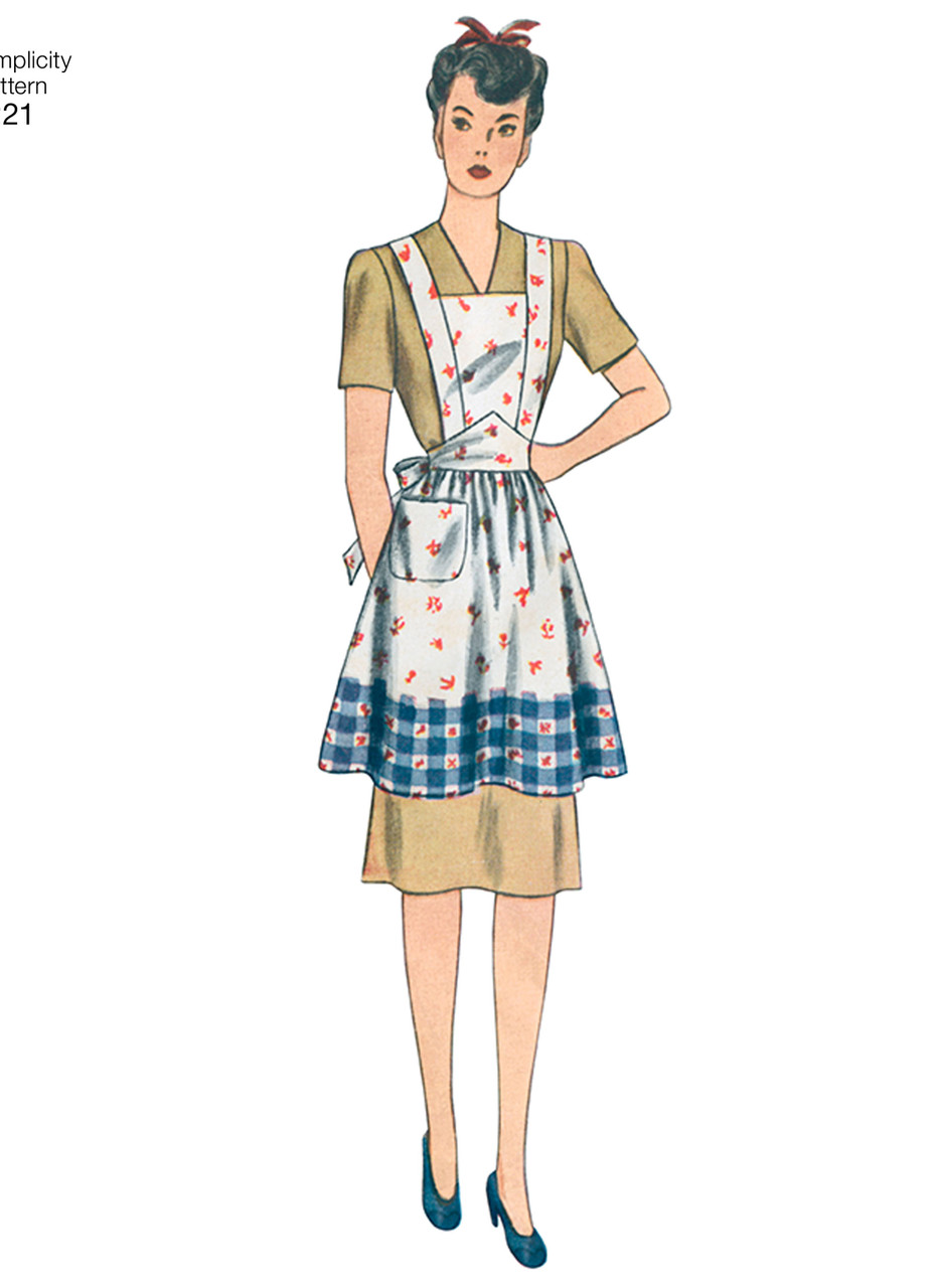 Simplicity S1221 | Misses' Vintage Aprons
