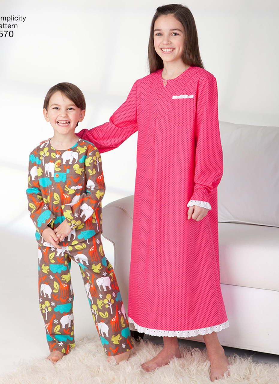 Simplicity S1570 | Child's, Girls' & Boys' Loungewear