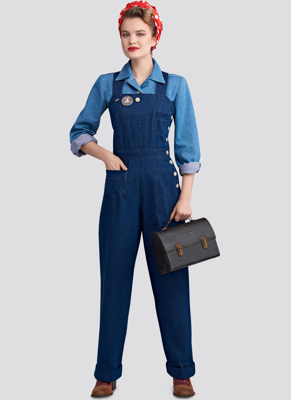 Simplicity S8447 | Misses' Vintage Pants, Overalls and Blouses