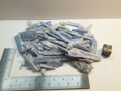 Kyanite Crystals Lot of Five, Small, Deep Blue, Taihu China