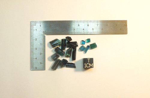 Blue Indicolite Tourmaline Lot, 33 Carats