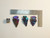 Rainbow Arrowheads Lot of 3, Iridescent Colors