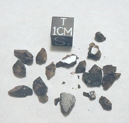 Brenham, Classic American Pallasite Meteorite, Micromount