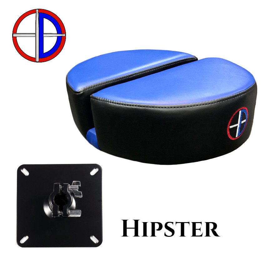 Hipster Drum Throne Top w/ Bracket - Blue