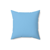 Blue Essence Solid Square Throw Pillow