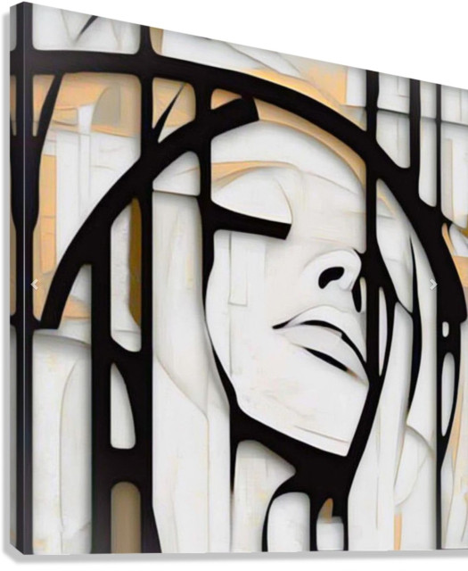 Zara Square stretched Canvas  Wall Art