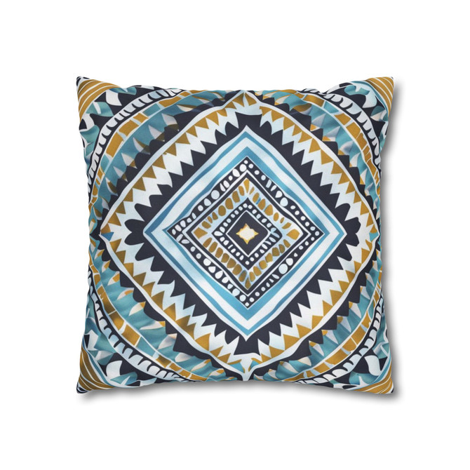 Boho Mint Spun Polyester Square Pillowcase