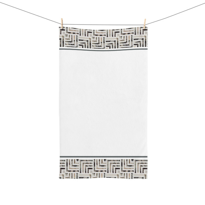 Matrix II (white) Hand Towel