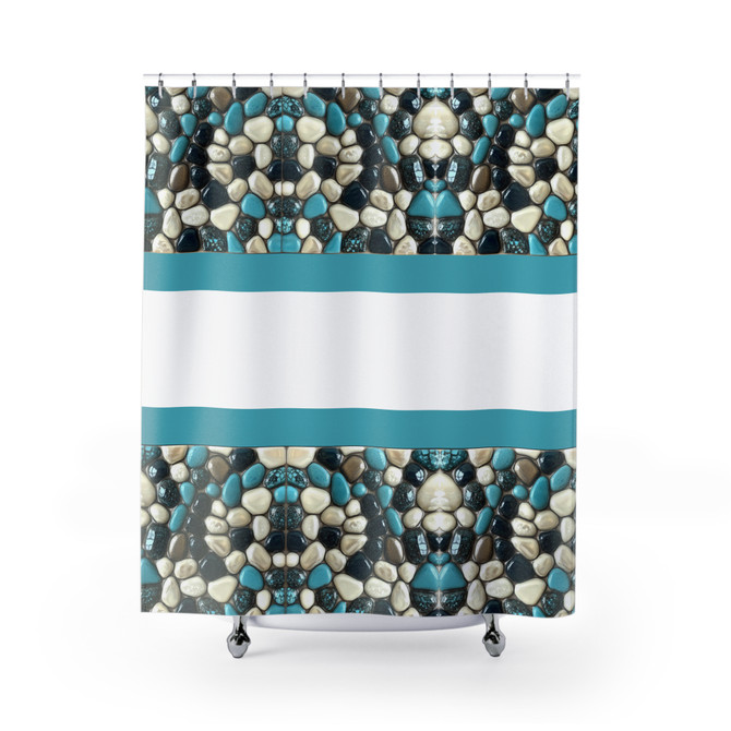 Blue Pearl Shower Curtain