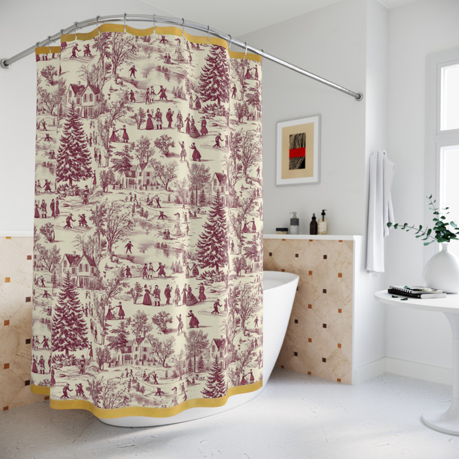 Noel (Embellished) Shower Curtain