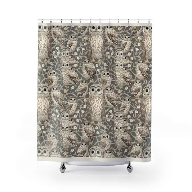 Nosey Birds Shower Curtain