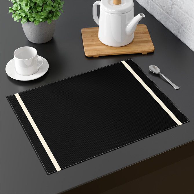 Cityscape (Black) Placemat, 1pc